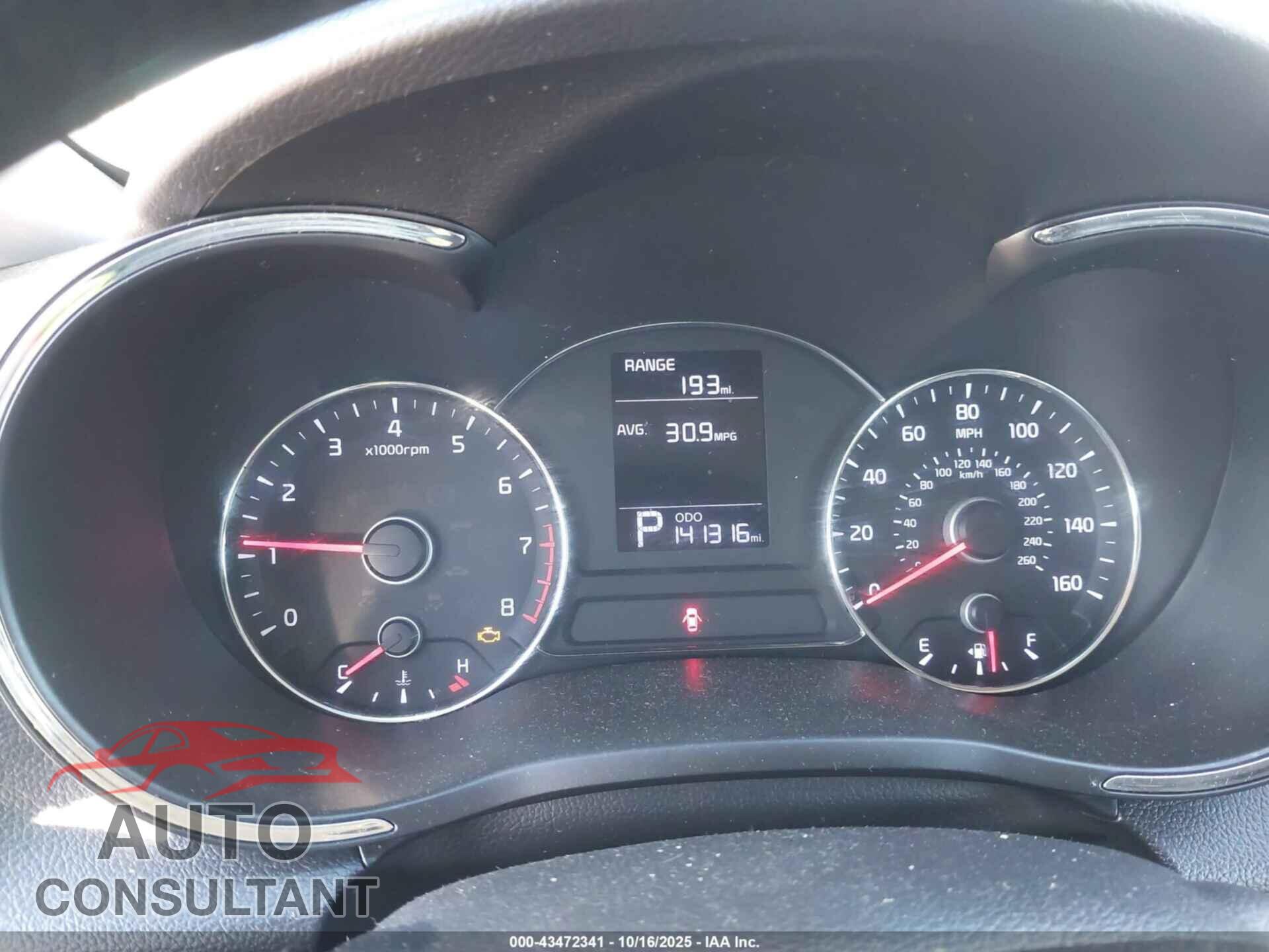 KIA FORTE 2016 - KNAFK4A67G5575334