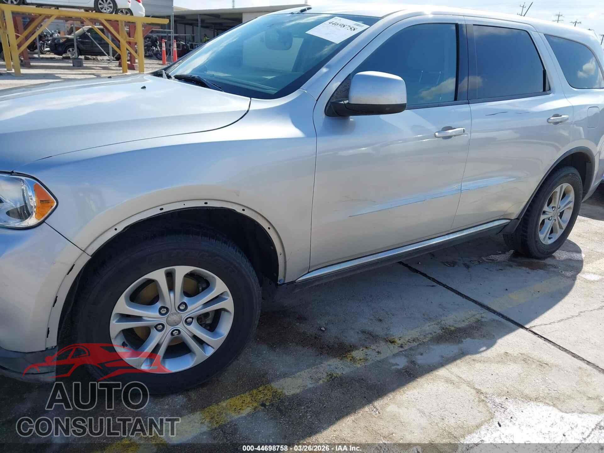 DODGE DURANGO 2012 - 1C4RDHAG9CC308342