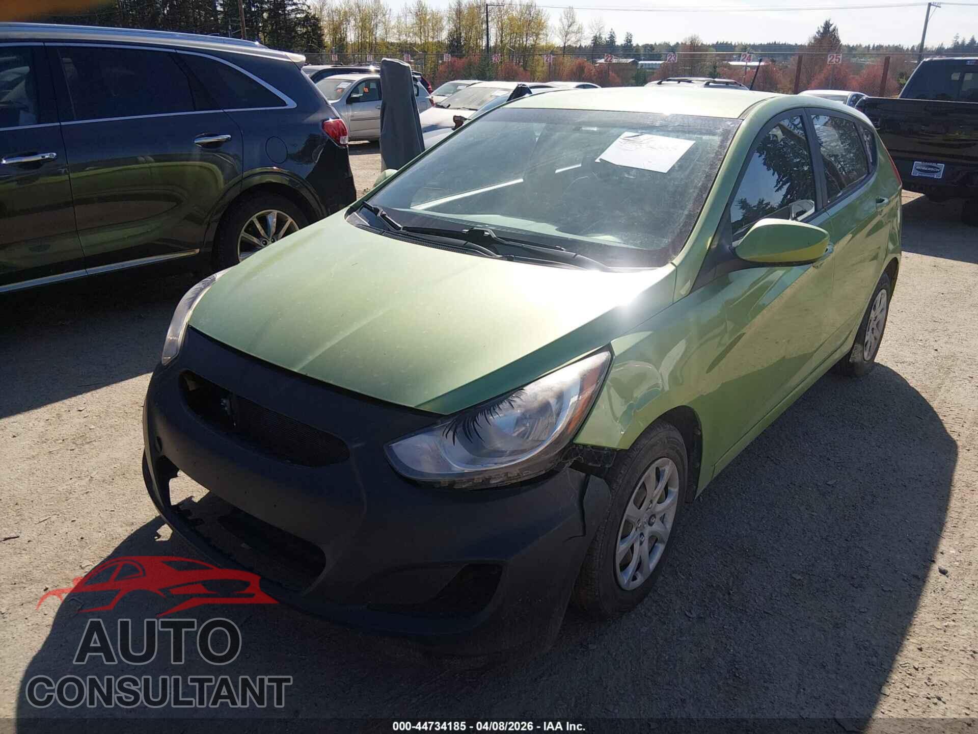HYUNDAI ACCENT 2012 - KMHCT5AE2CU034199