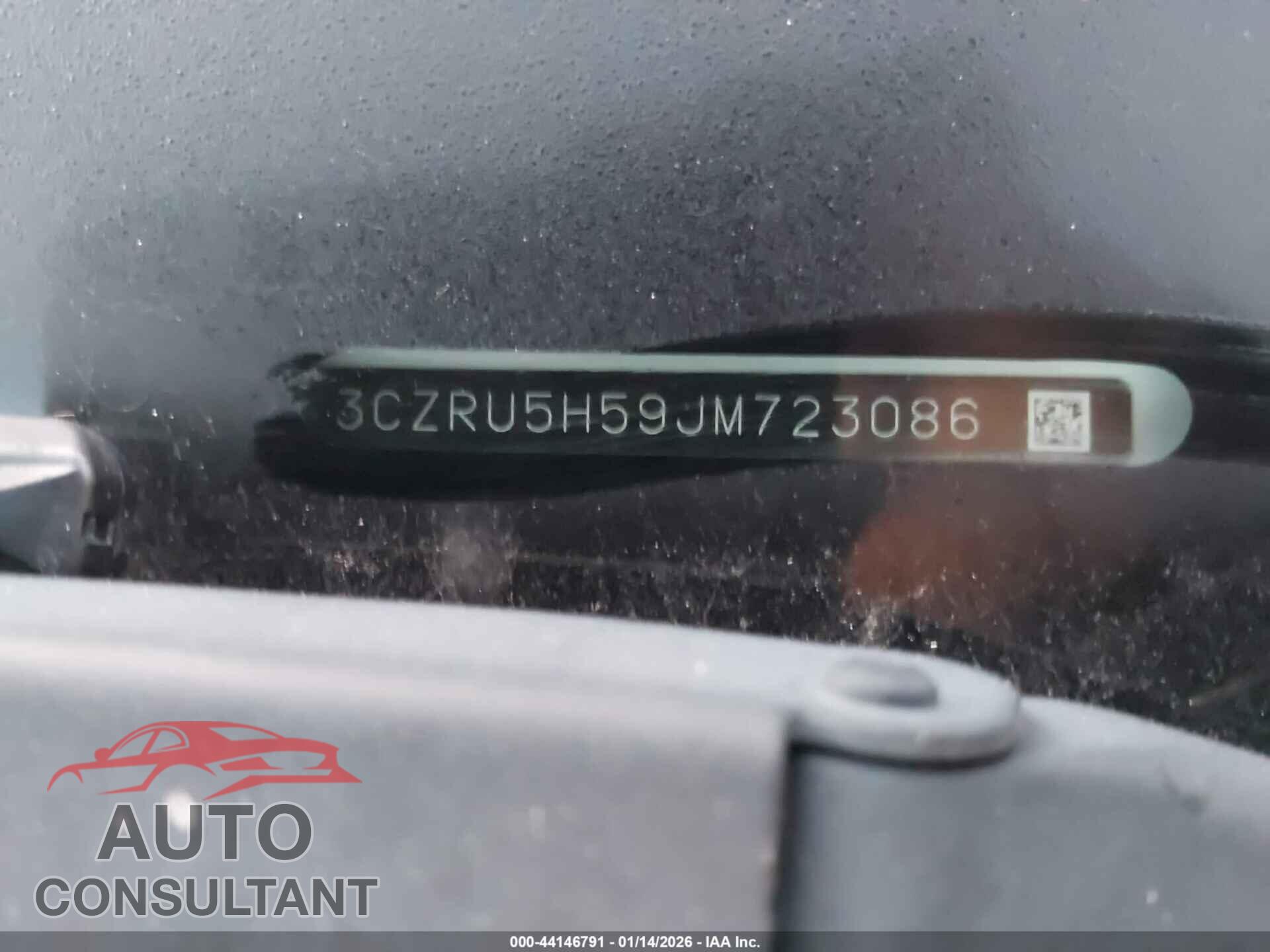 HONDA HR-V 2018 - 3CZRU5H59JM723086