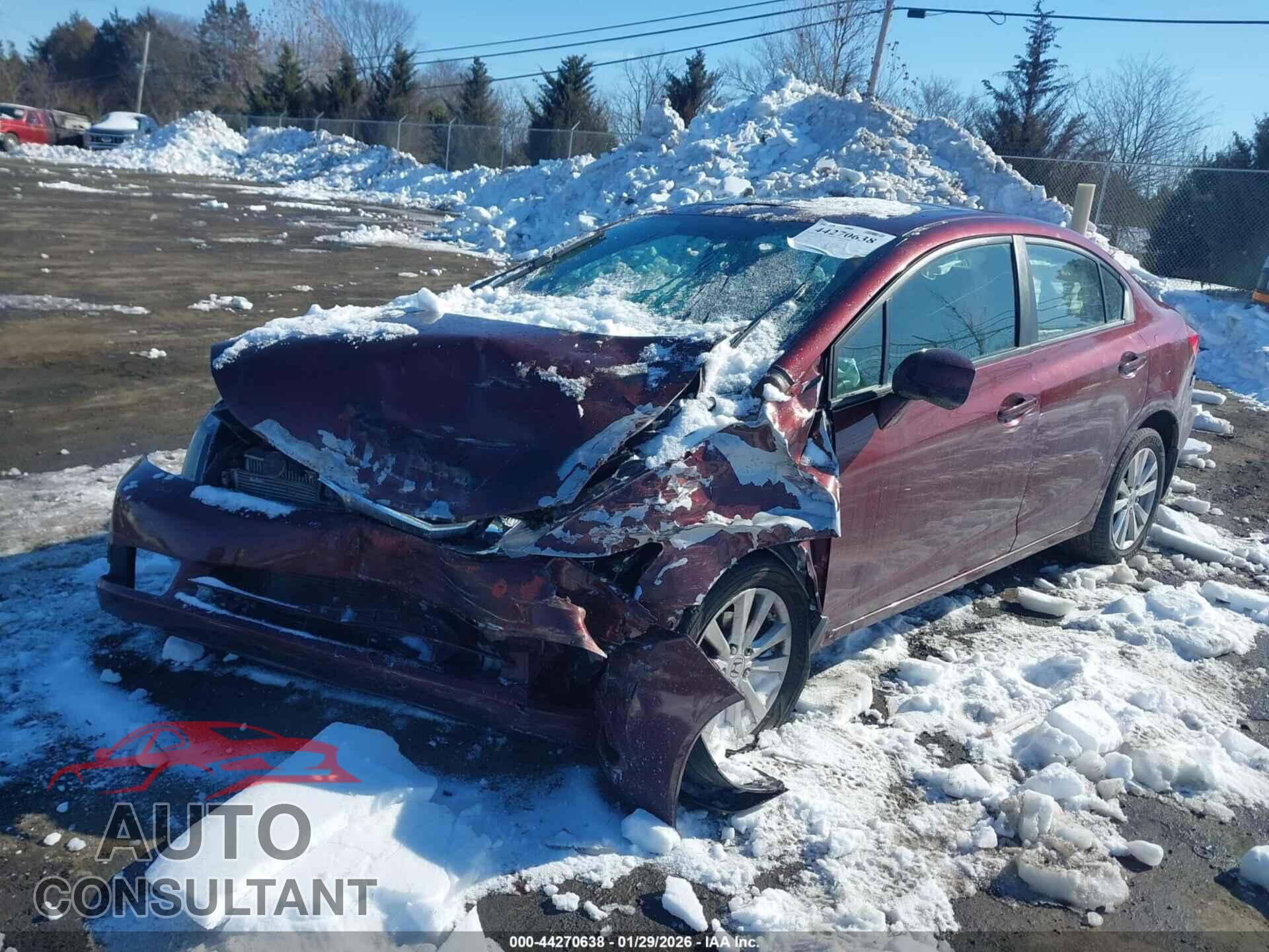 HONDA CIVIC 2012 - 2HGFB2F85CH545786