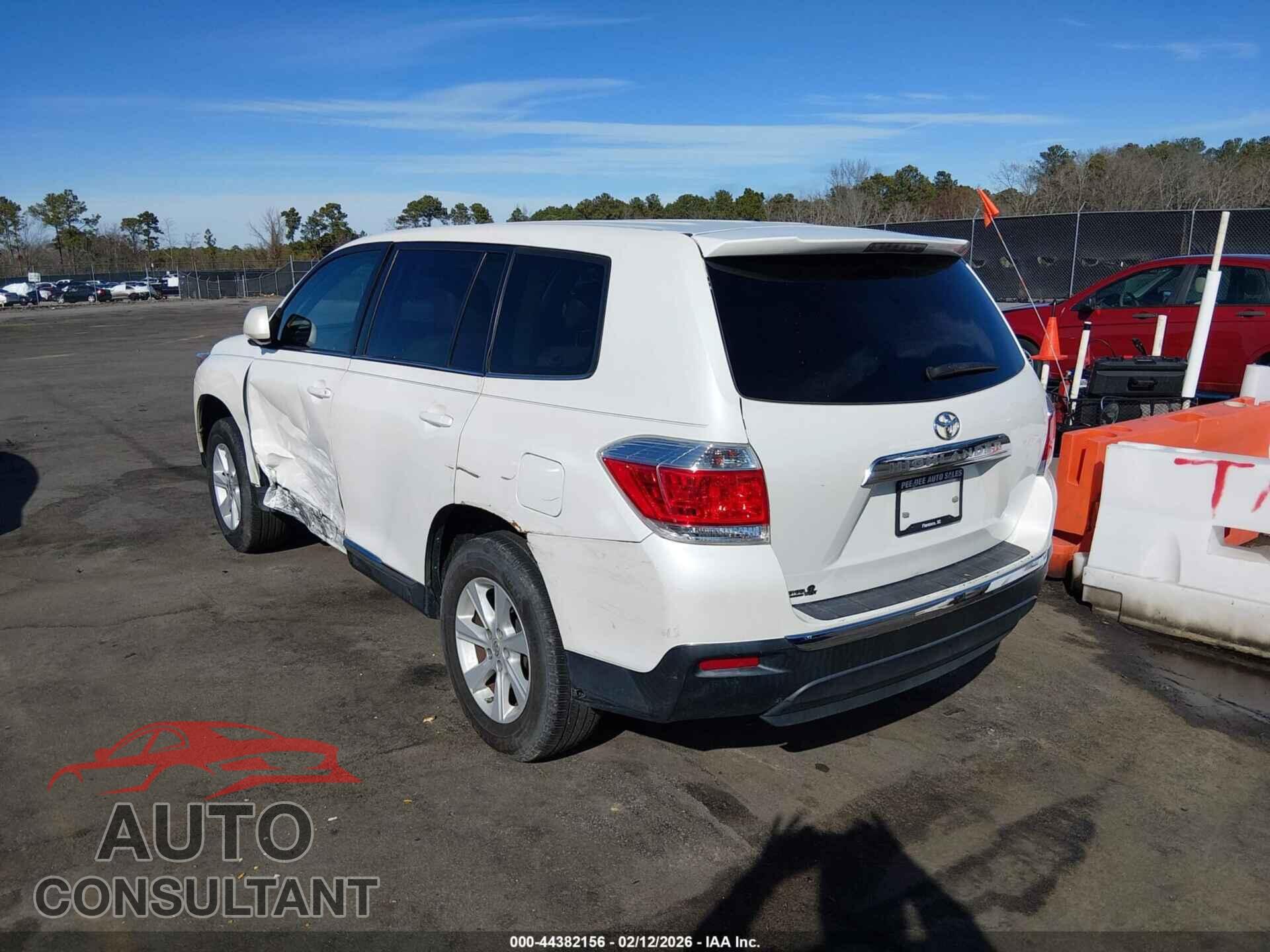 TOYOTA HIGHLANDER 2013 - 5TDZA3EH8DS043024