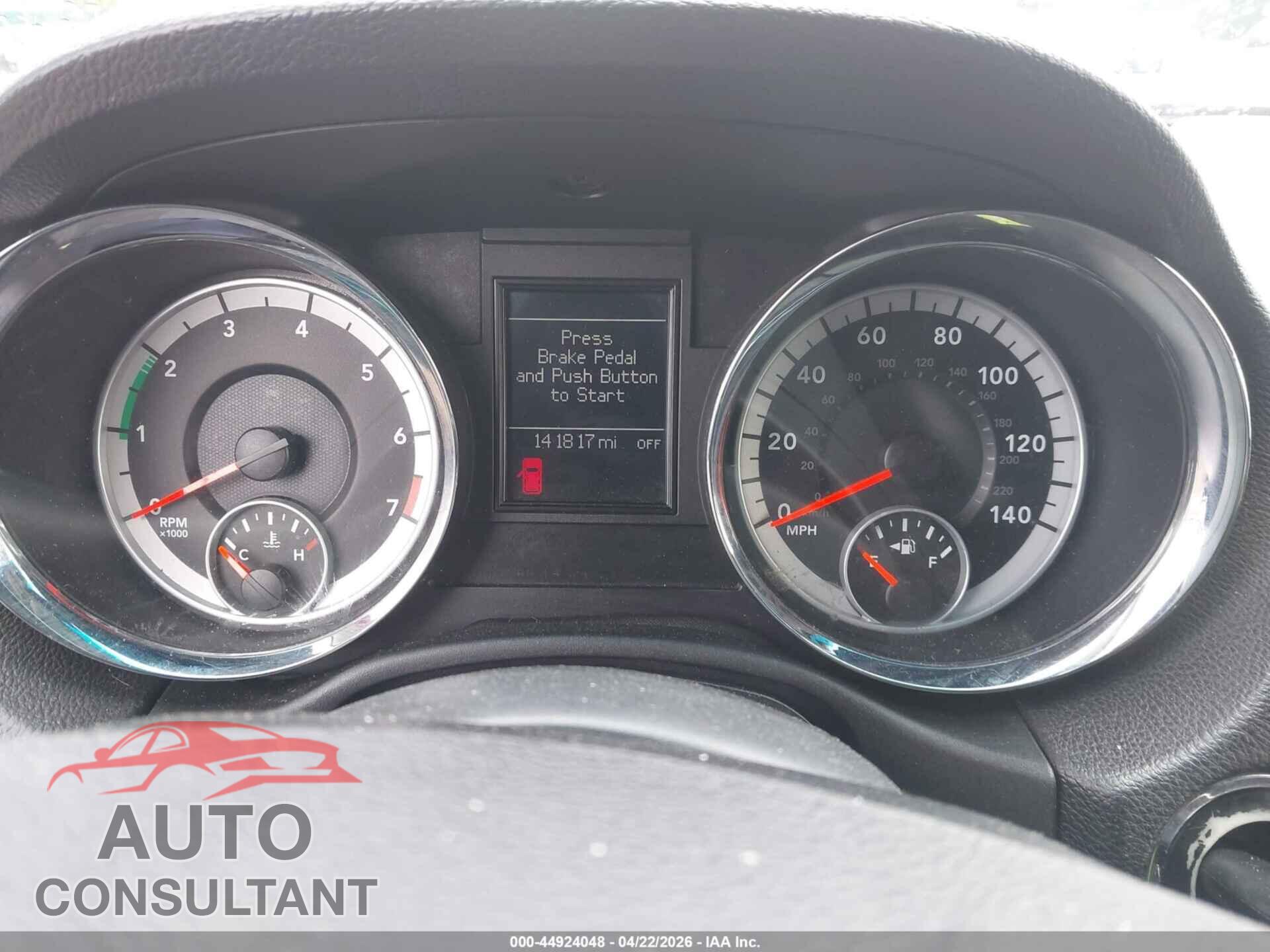 DODGE DURANGO 2011 - 1D4RE4GG7BC704963