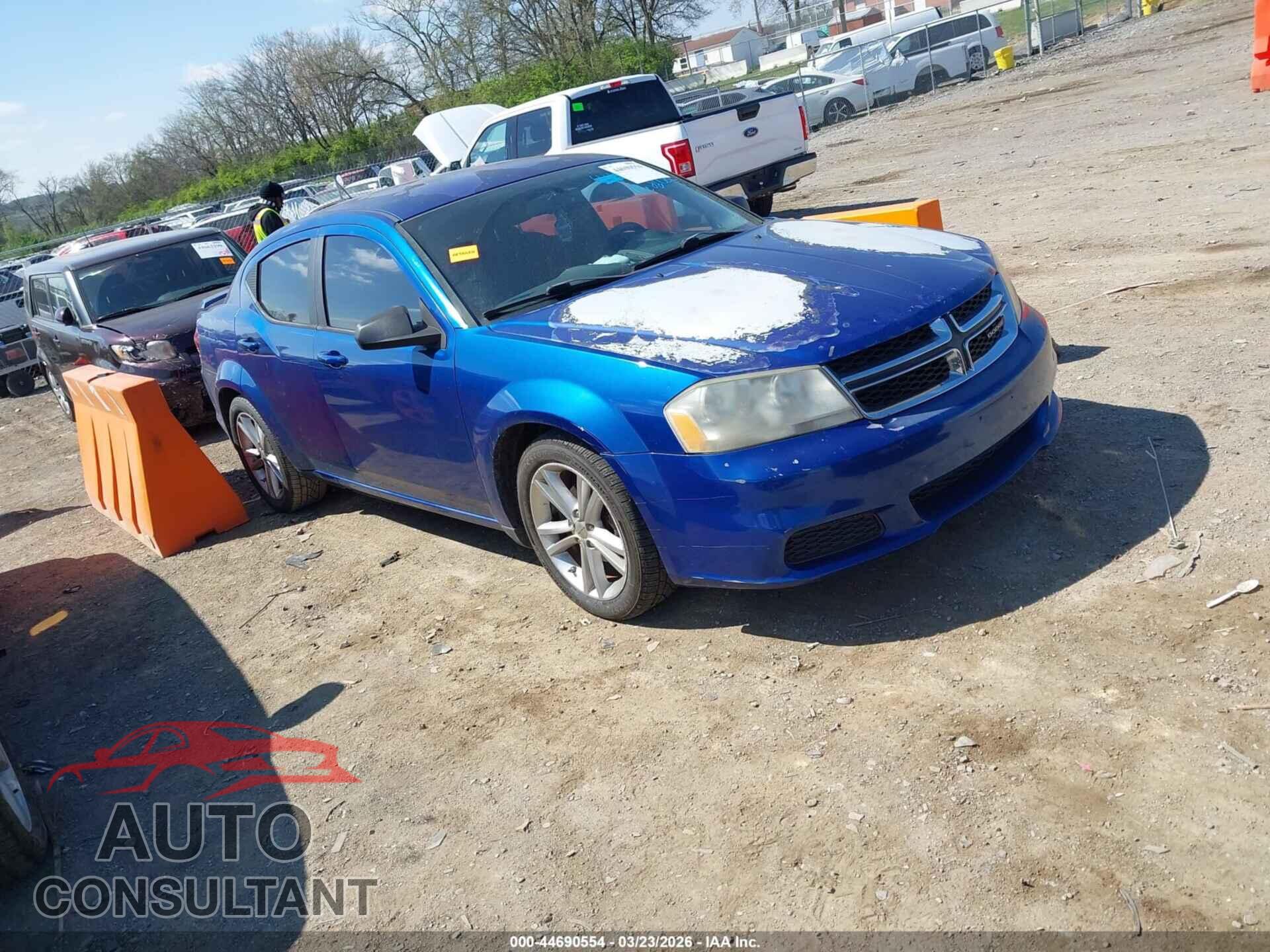DODGE AVENGER 2012 - 1C3CDZAG3CN290781