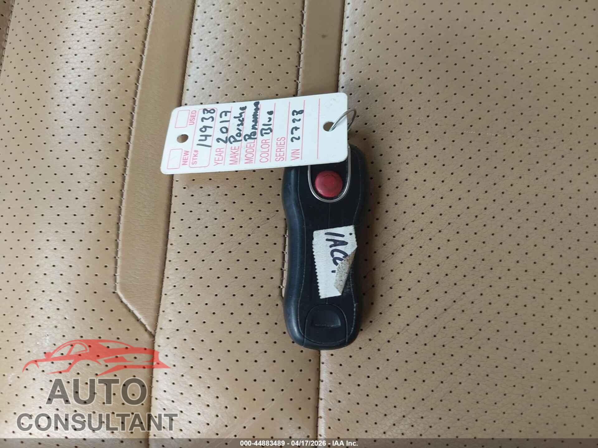 PORSCHE PANAMERA 2017 - WP0AA2A76HL102728