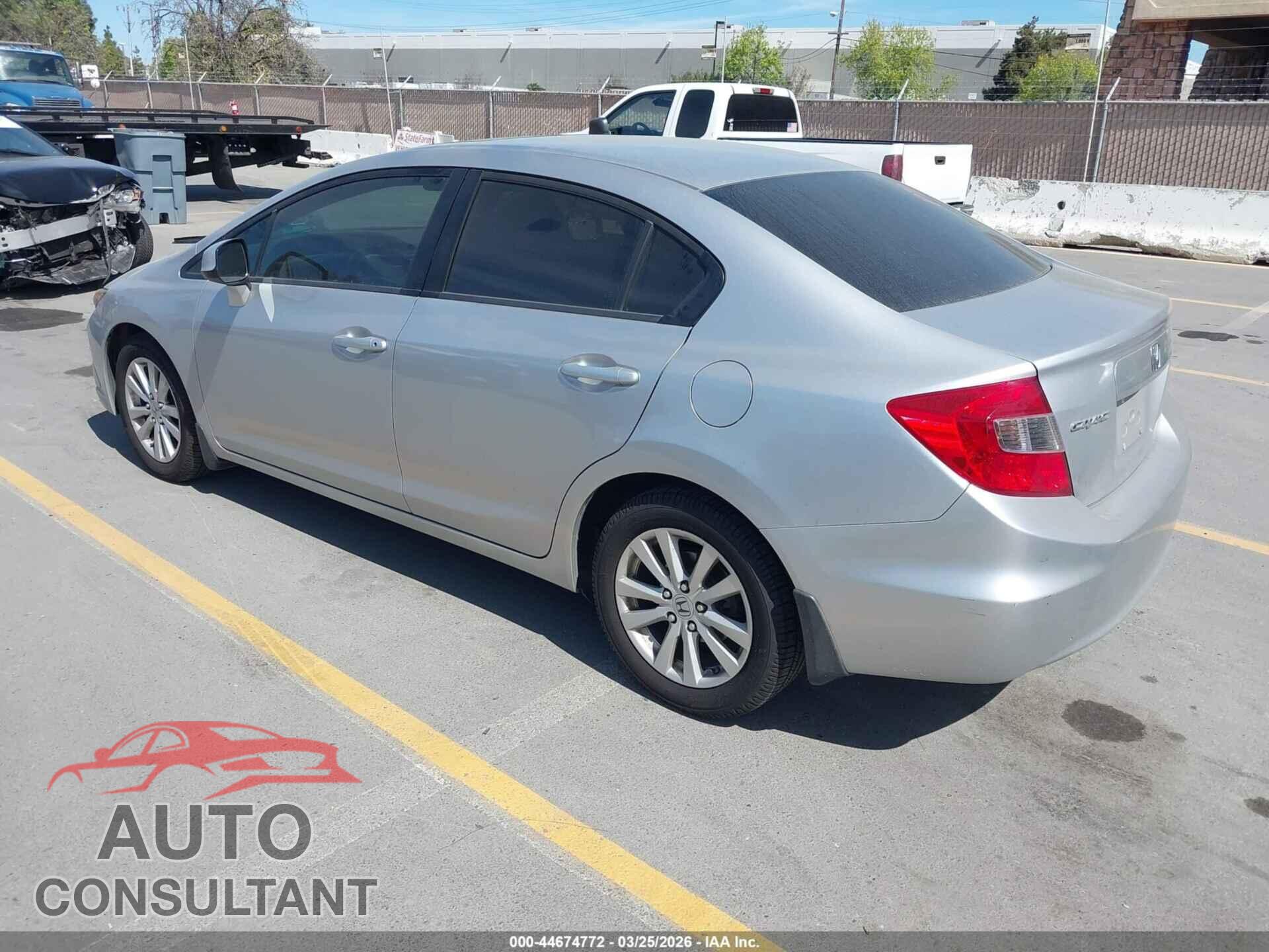 HONDA CIVIC 2012 - 19XFB2F82CE320817