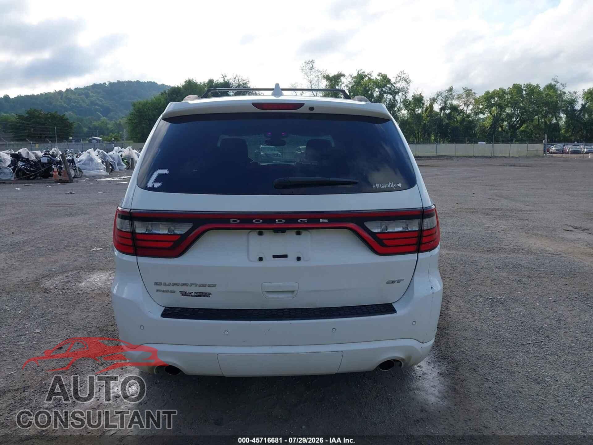 DODGE DURANGO 2017 - 1C4RDJDGXHC961059