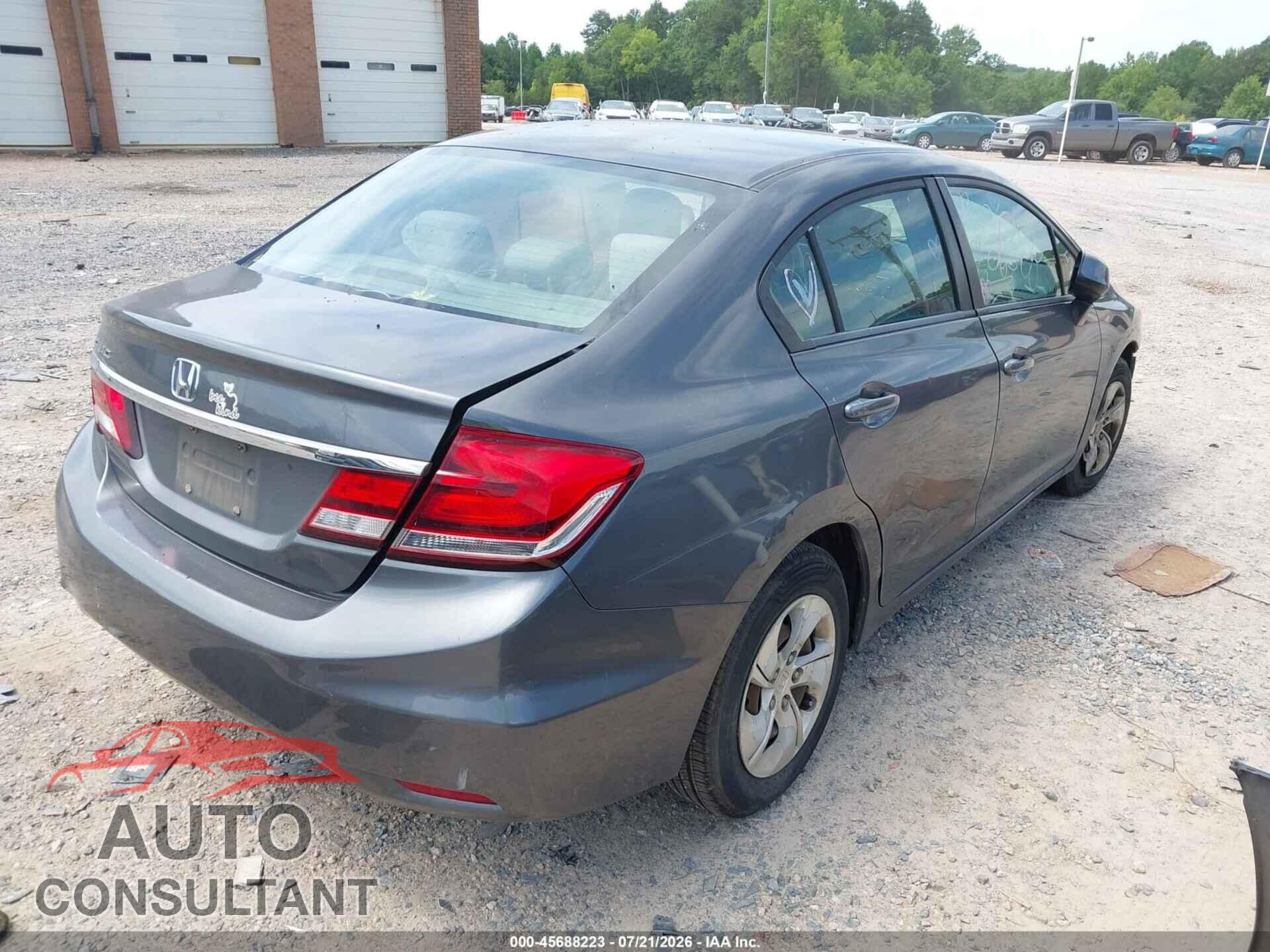 HONDA CIVIC 2013 - 2HGFB2F55DH539509