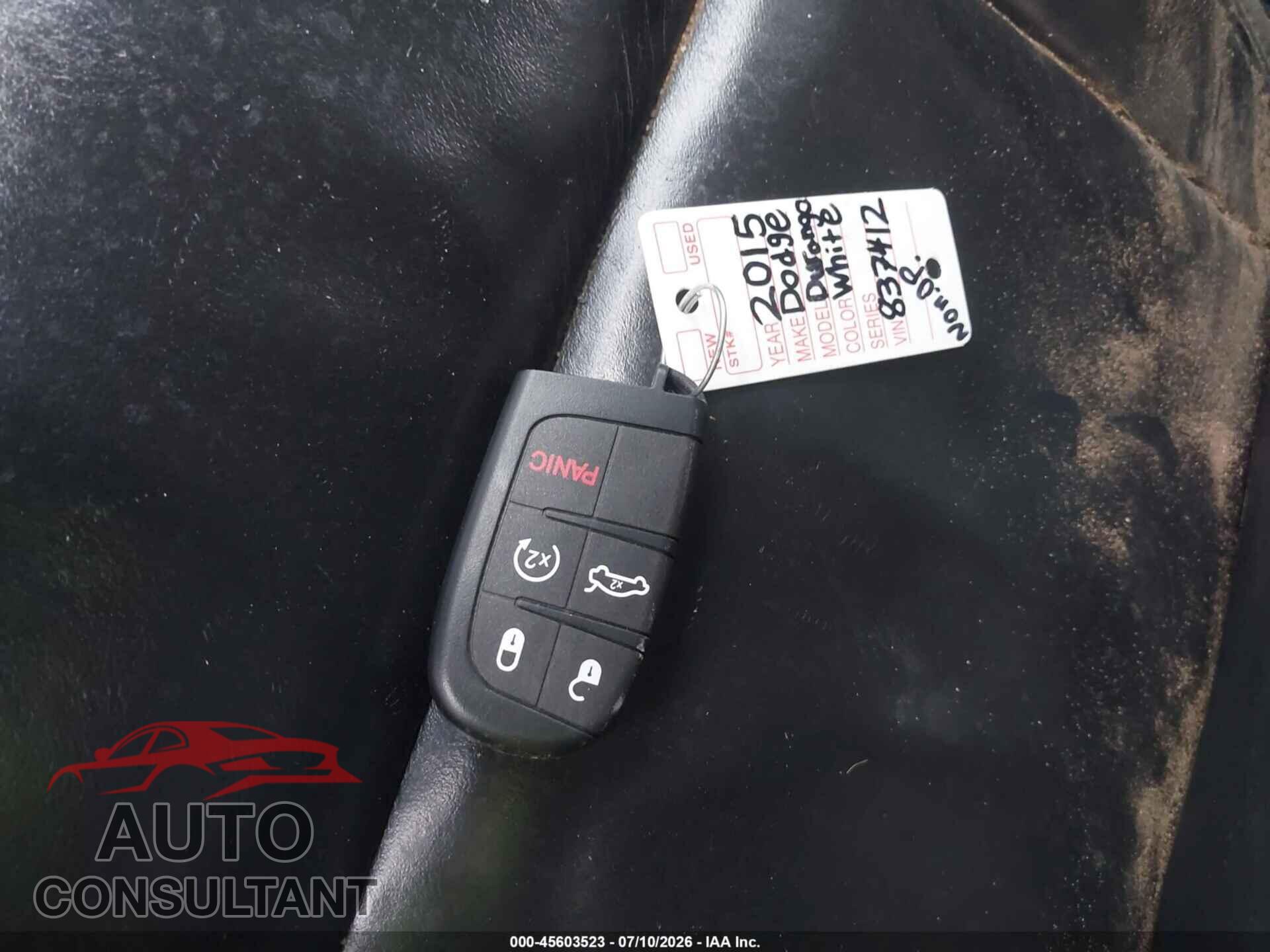 DODGE DURANGO 2015 - 1C4RDJDG9FC837412