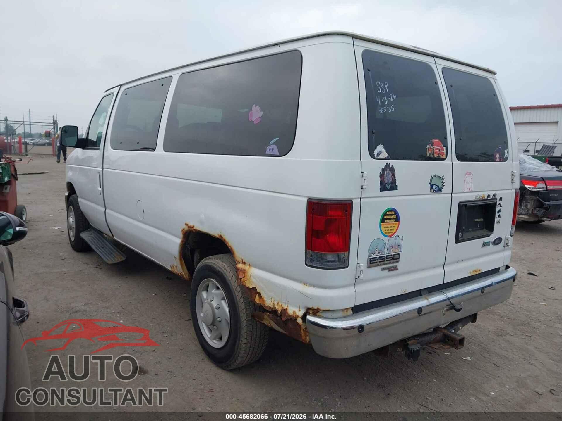 FORD E-350 SUPER DUTY 2010 - 1FBNE3BL3ADA12447
