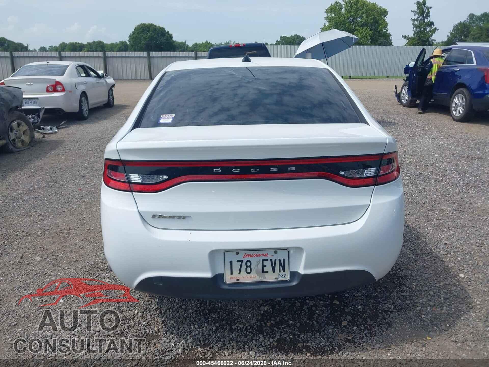 DODGE DART 2015 - 1C3CDFAA5FD375366