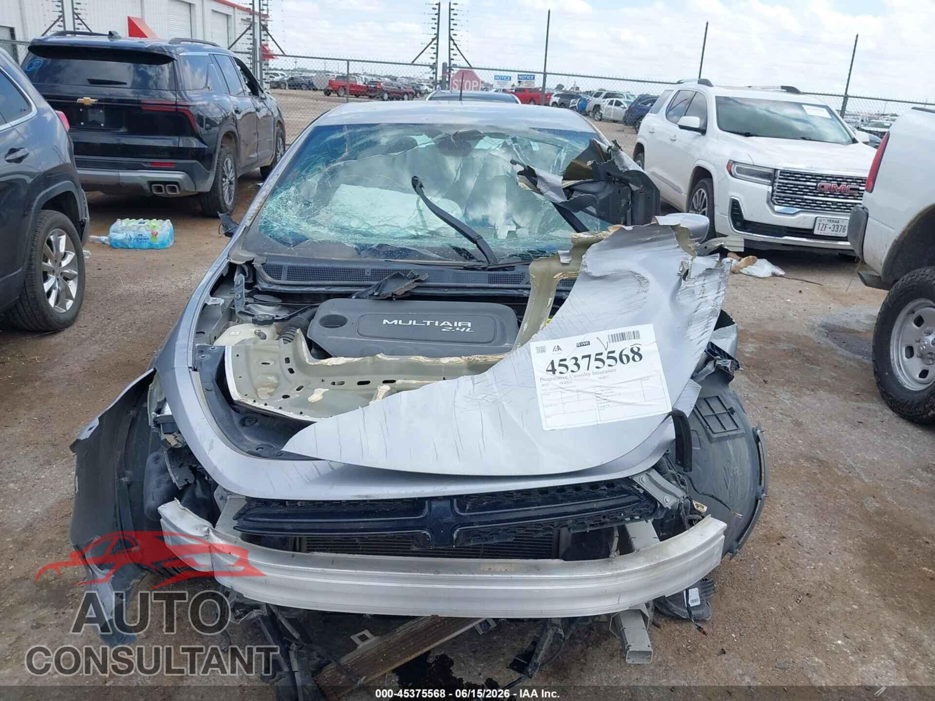 DODGE DART 2015 - 1C3CDFBB1FD331498