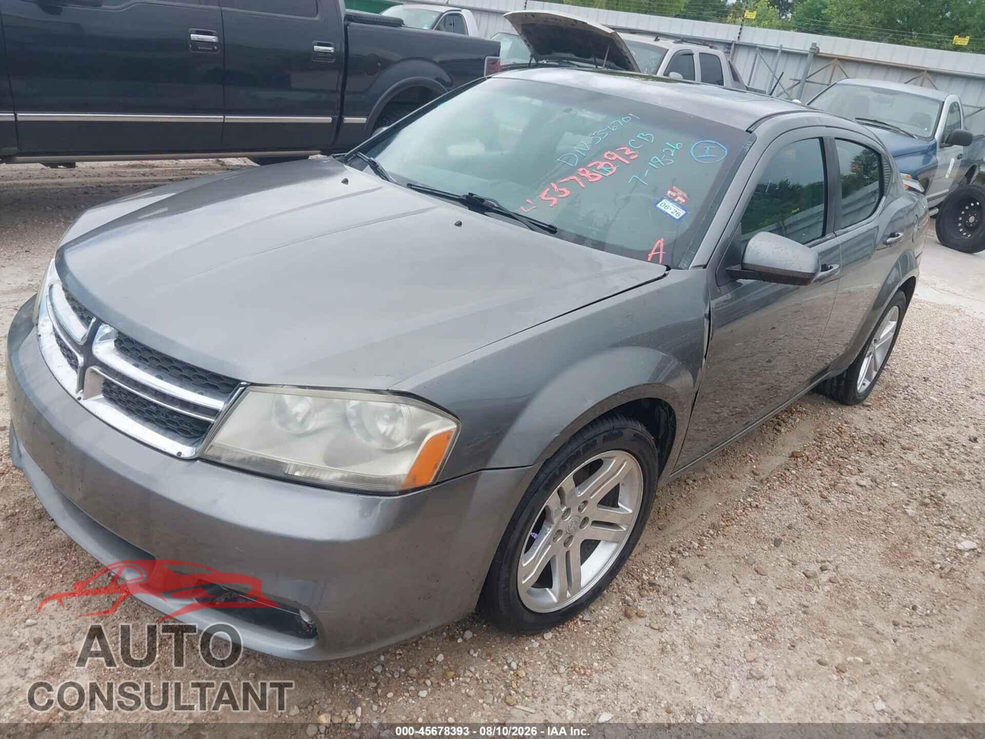 DODGE AVENGER 2013 - 1C3CDZCB2DN556701