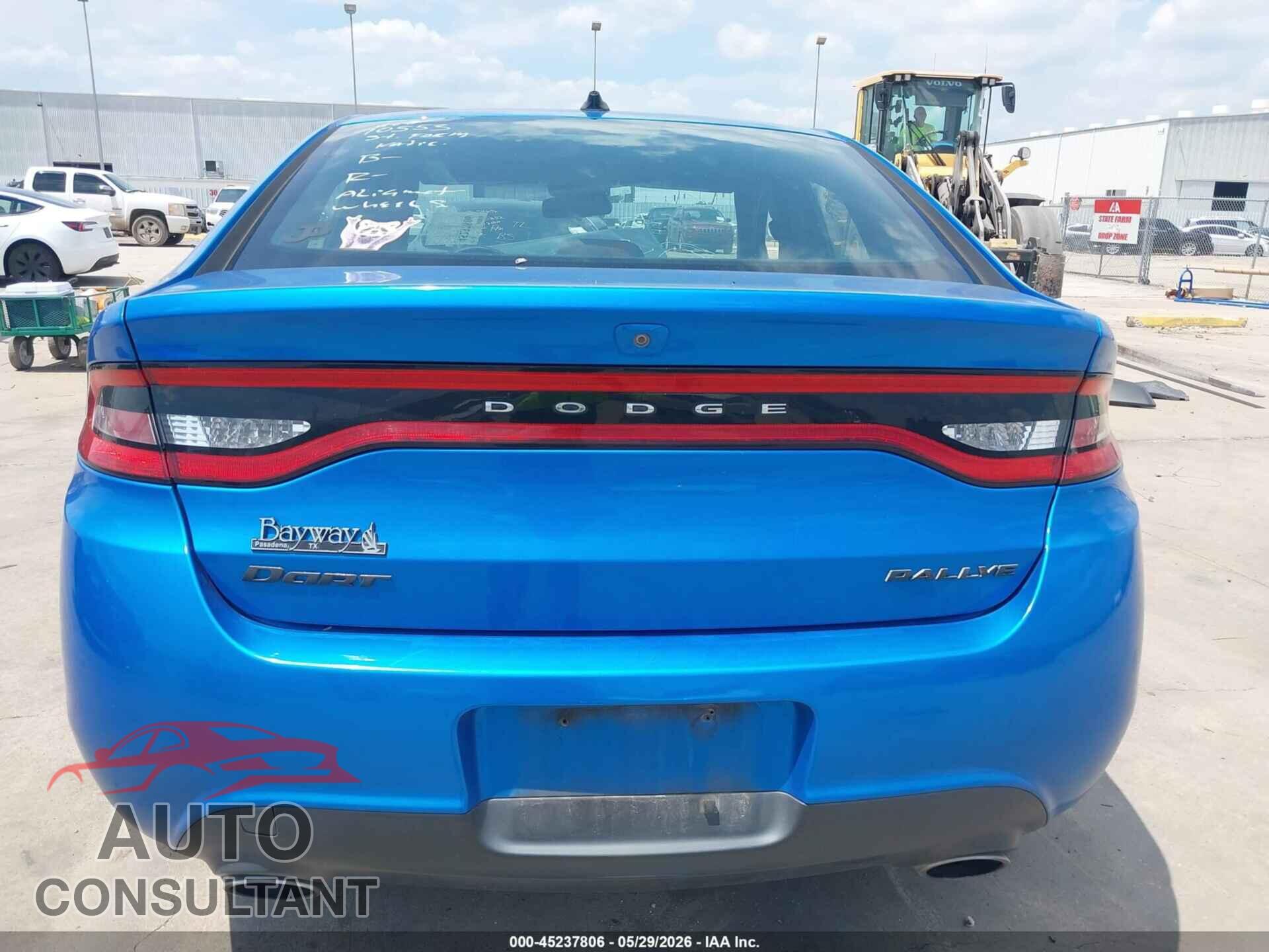 DODGE DART 2015 - 1C3CDFBB5FD237849