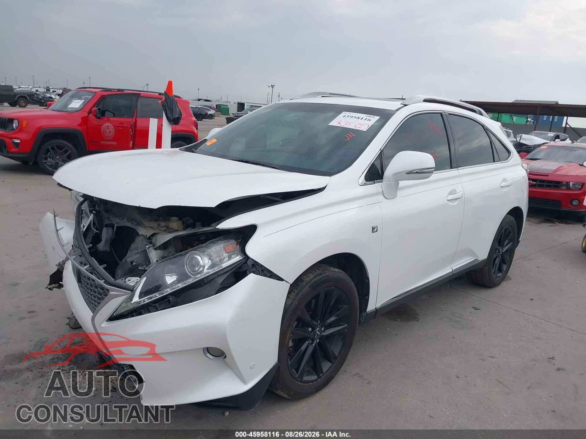 LEXUS RX 350 2013 - 2T2BK1BA2DC211609