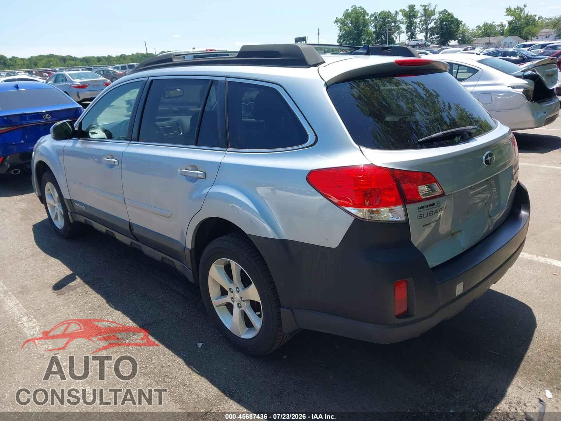 SUBARU OUTBACK 2014 - 4S4BRBLC8E3209245
