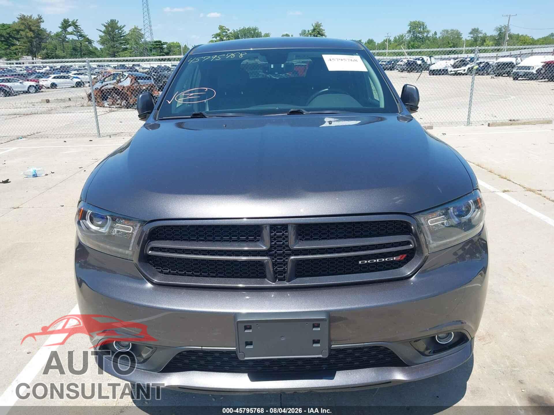 DODGE DURANGO 2017 - 1C4RDJDGXHC828057