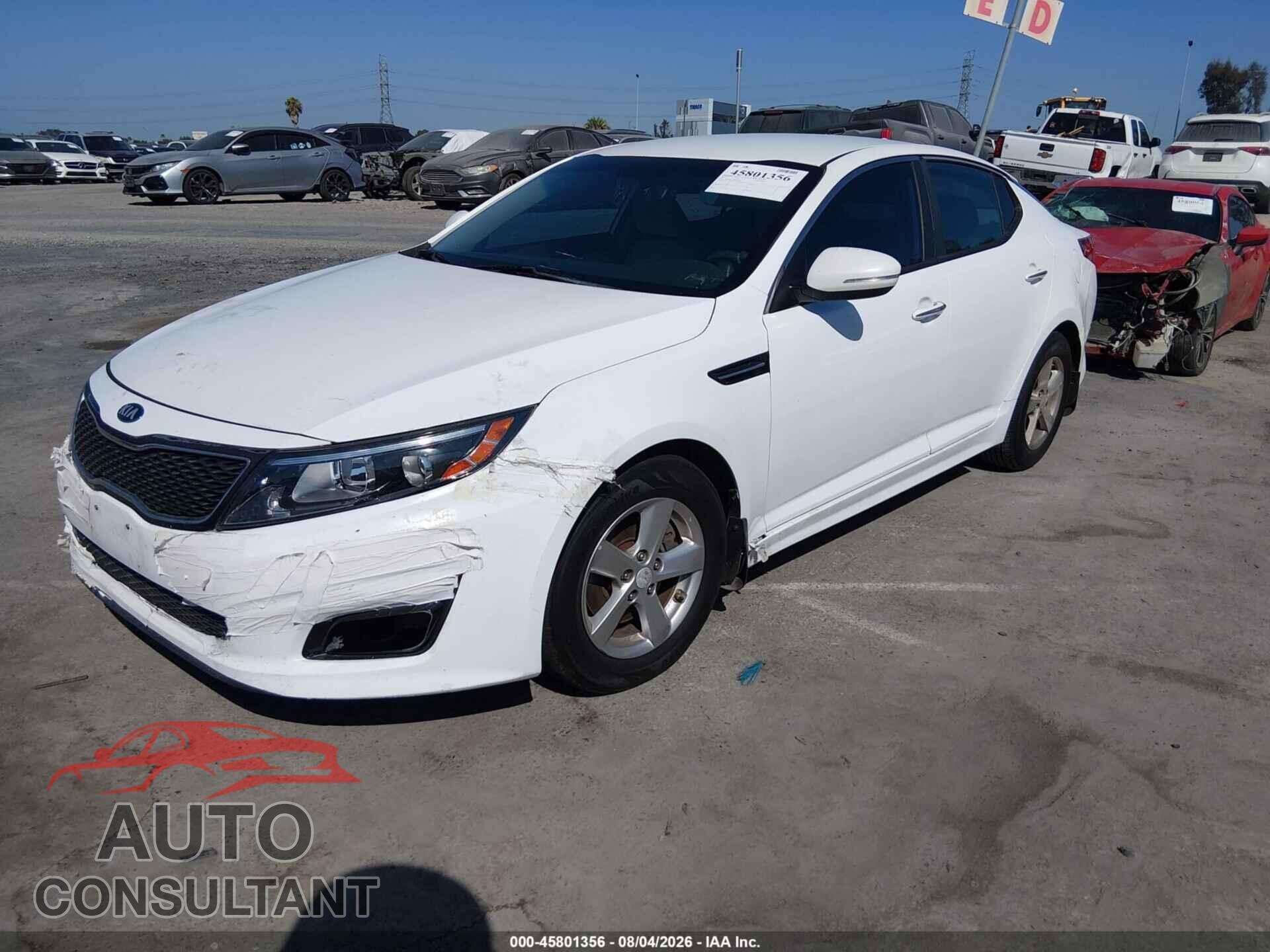 KIA OPTIMA 2015 - KNAGM4A79F5612468