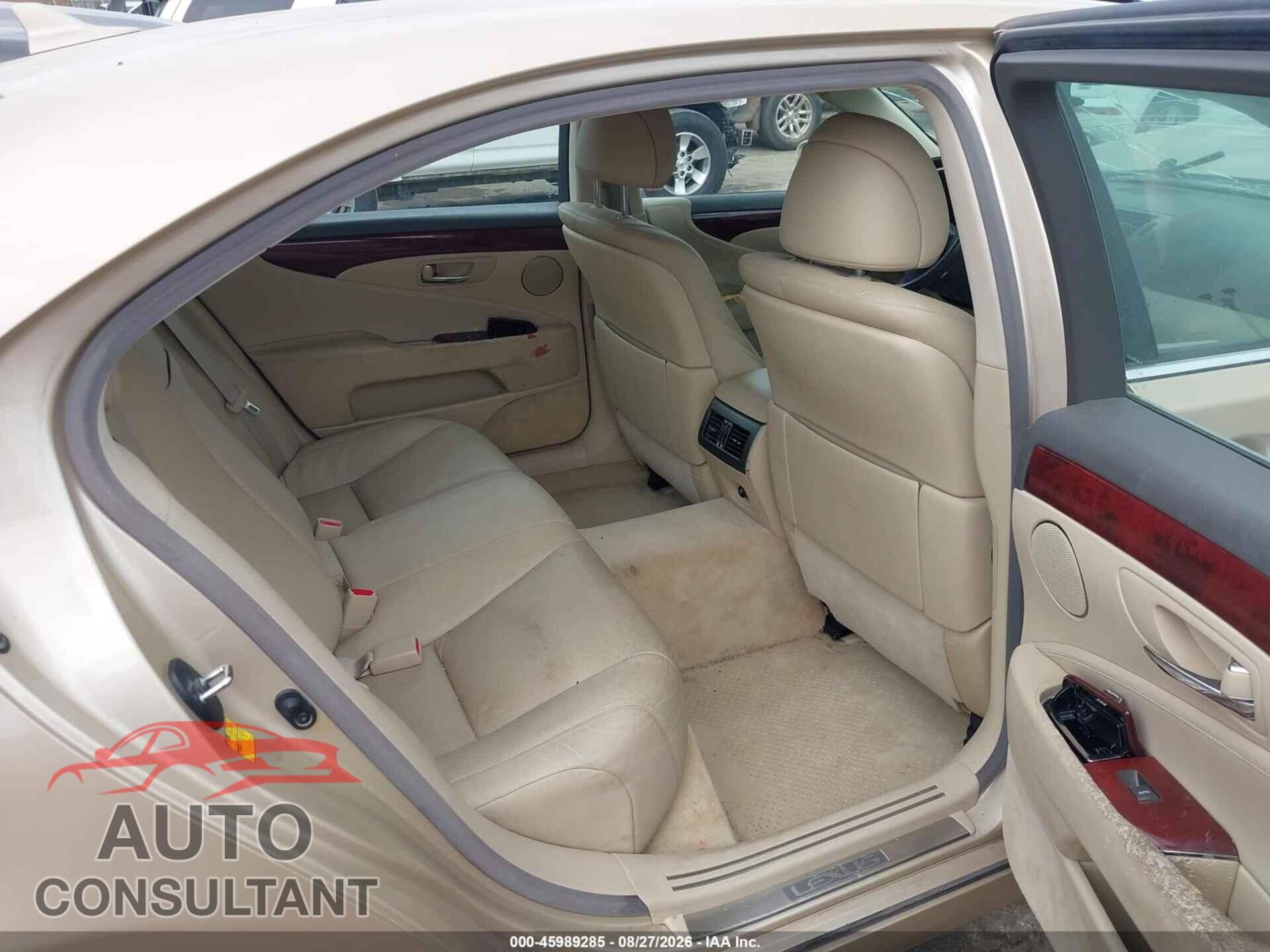 LEXUS LS 2009 - JTHGL46F395034134