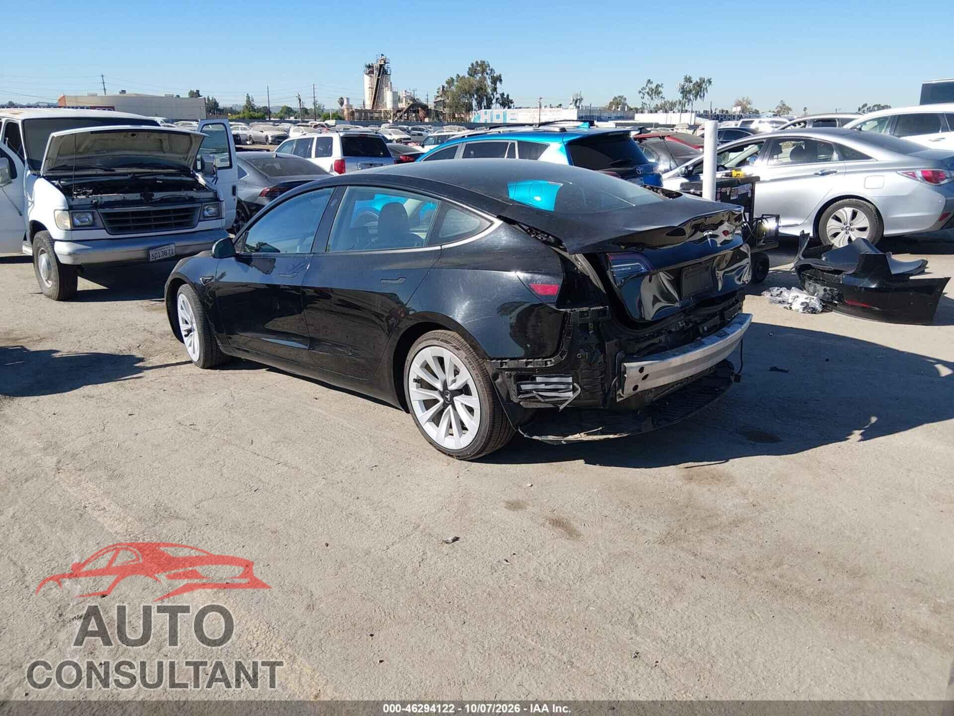 TESLA MODEL 3 2022 - 5YJ3E1EA4NF190111