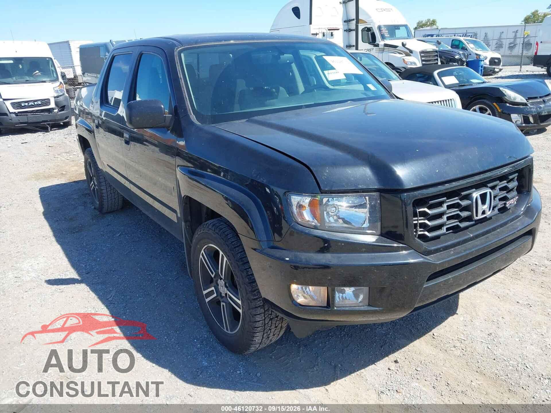 HONDA RIDGELINE 2013 - 5FPYK1F74DB001299