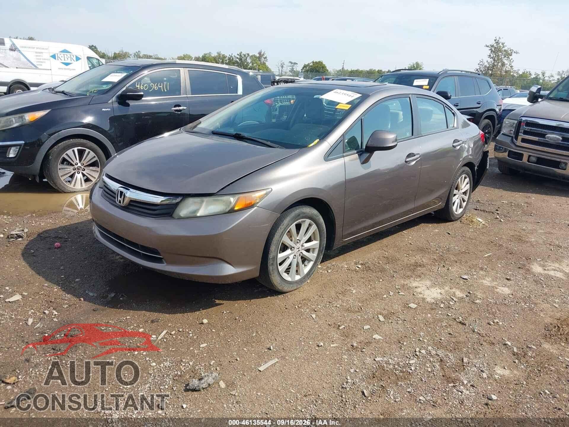 HONDA CIVIC 2012 - 19XFB2F84CE092349