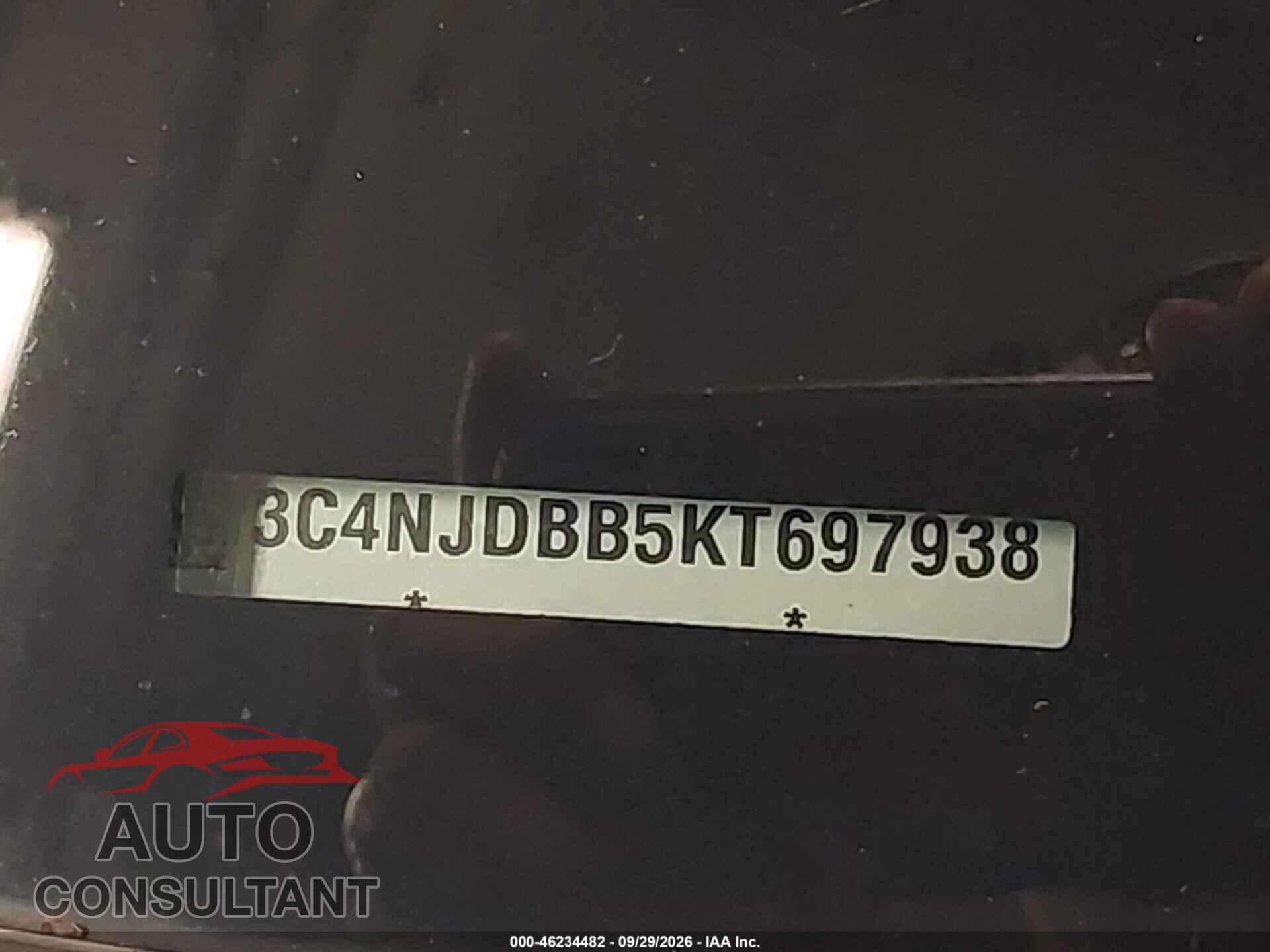 JEEP COMPASS 2019 - 3C4NJDBB5KT697938