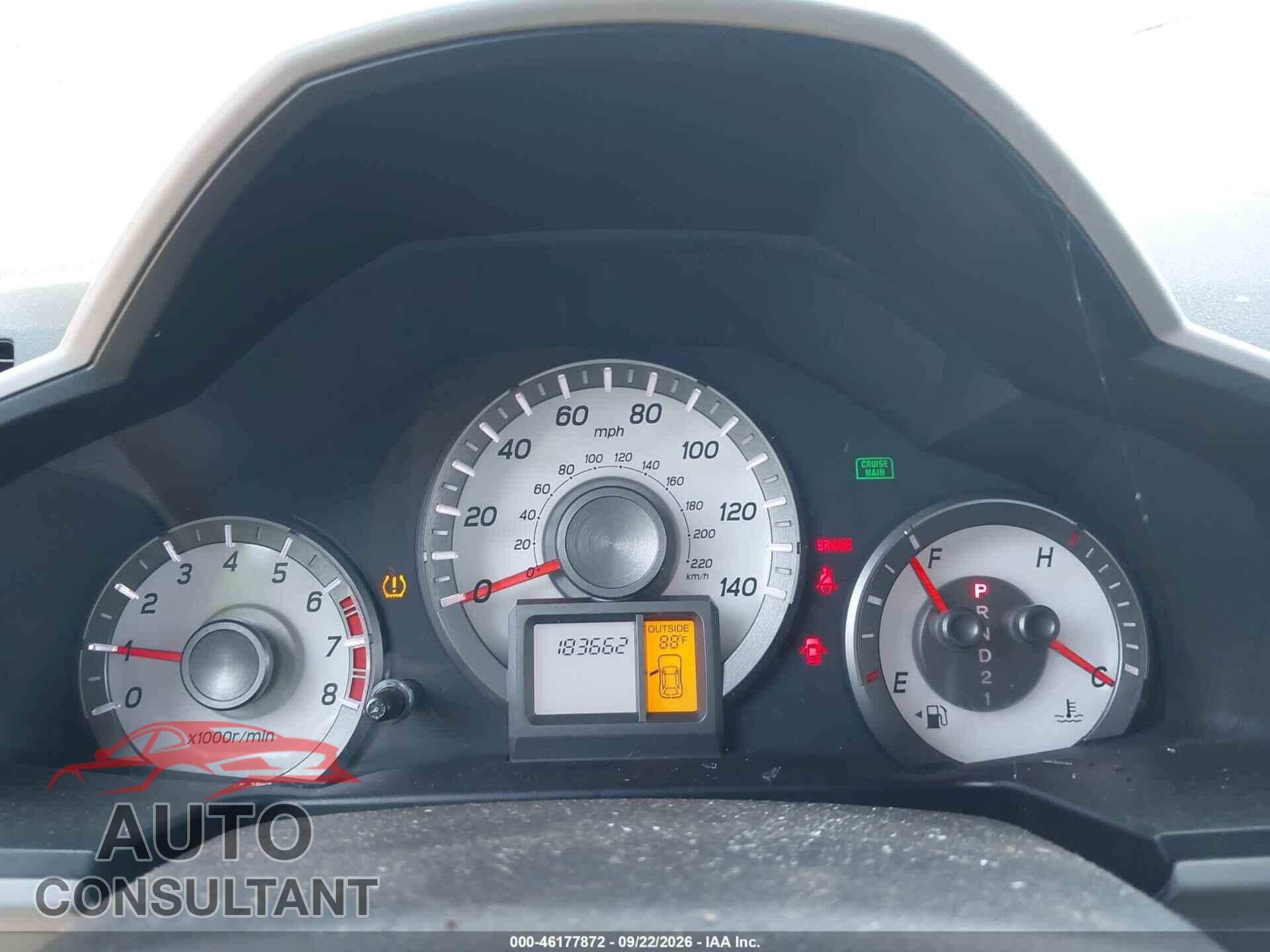HONDA PILOT 2012 - 5FNYF3H44CB014838