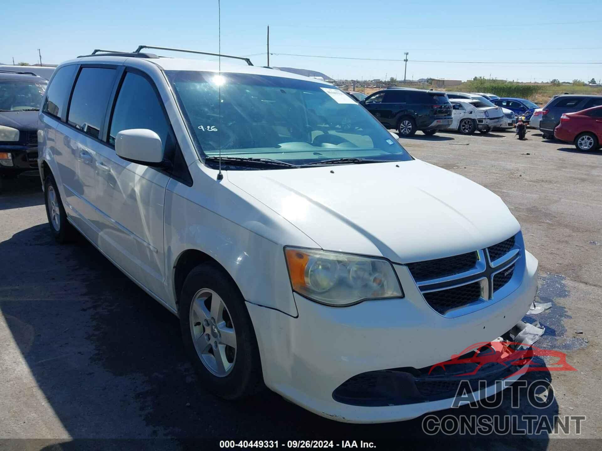 DODGE GRAND CARAVAN 2012 - 2C4RDGCG0CR204059