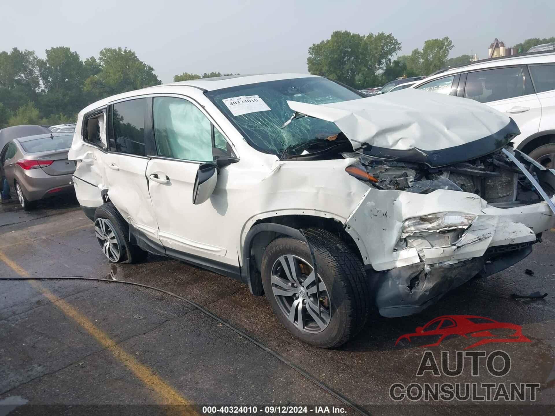 HONDA PILOT 2017 - 5FNYF6H60HB012613