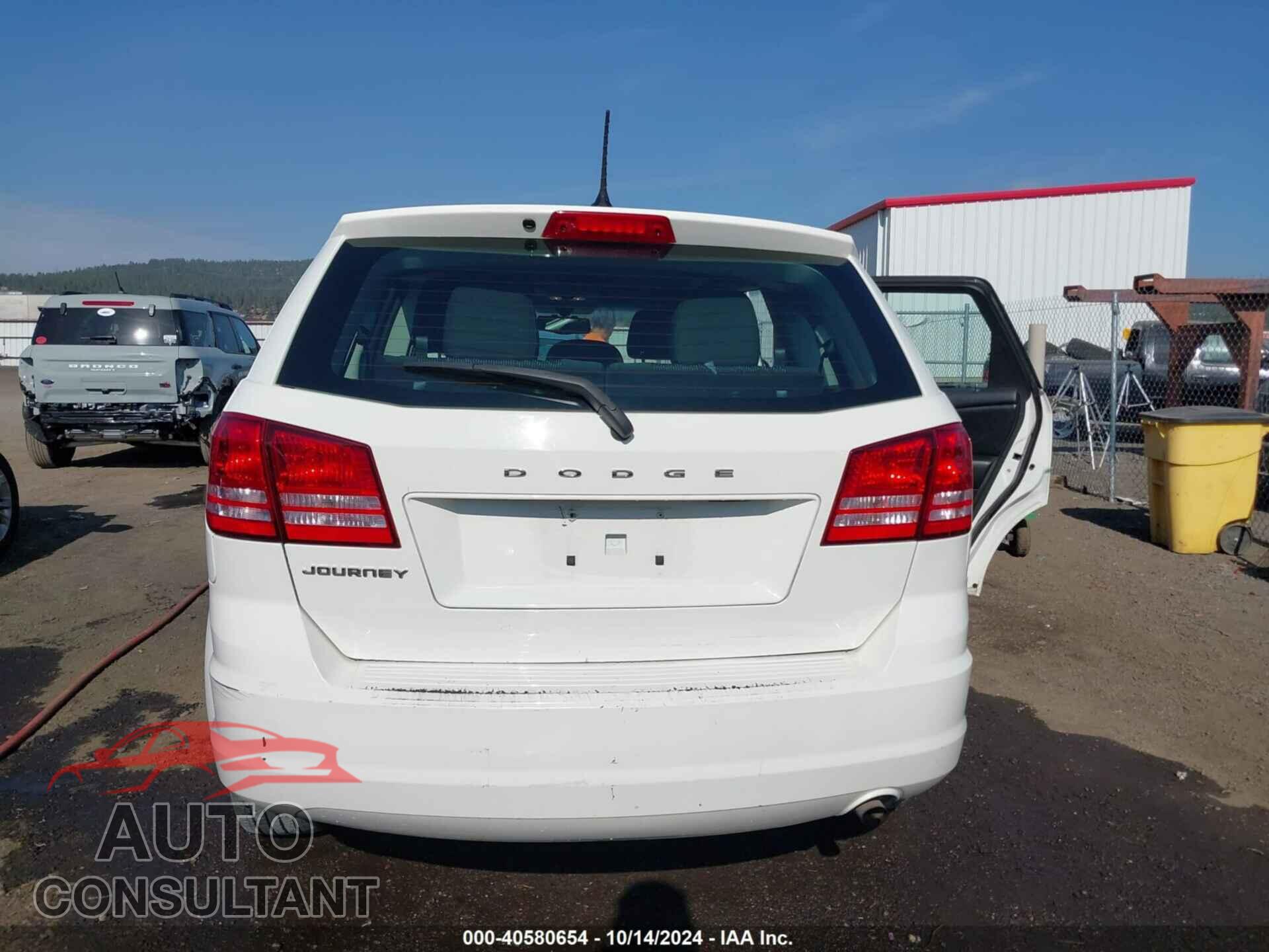 DODGE JOURNEY 2012 - 3C4PDCAB8CT203665