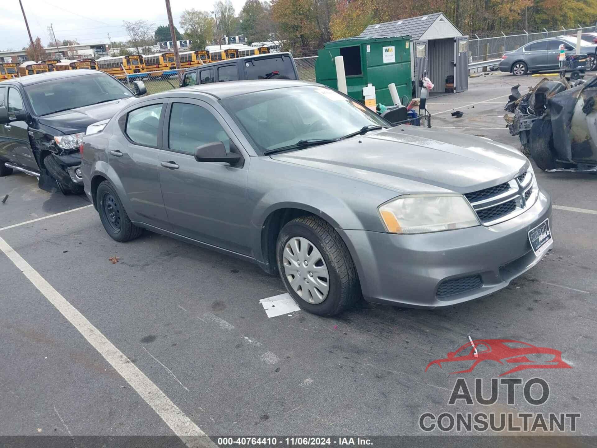 DODGE AVENGER 2013 - 1C3CDZAB9DN767199