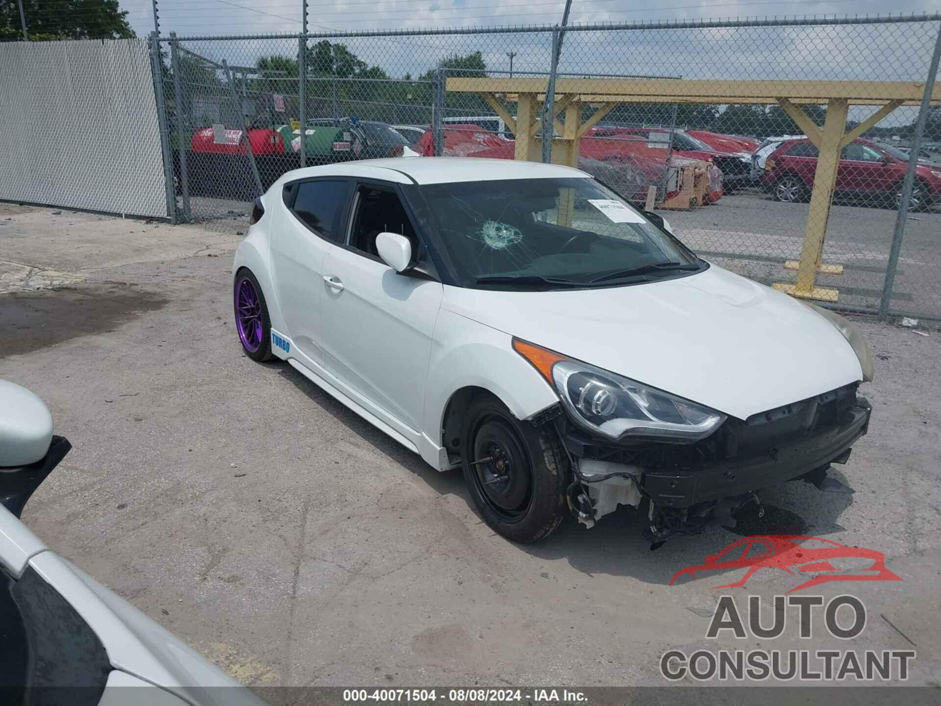 HYUNDAI VELOSTER 2016 - KMHTC6AE2GU268693