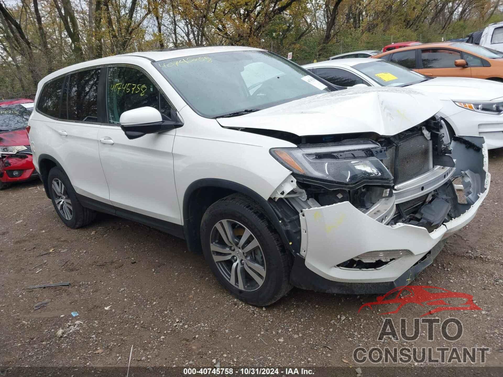 HONDA PILOT 2017 - 5FNYF6H55HB085824