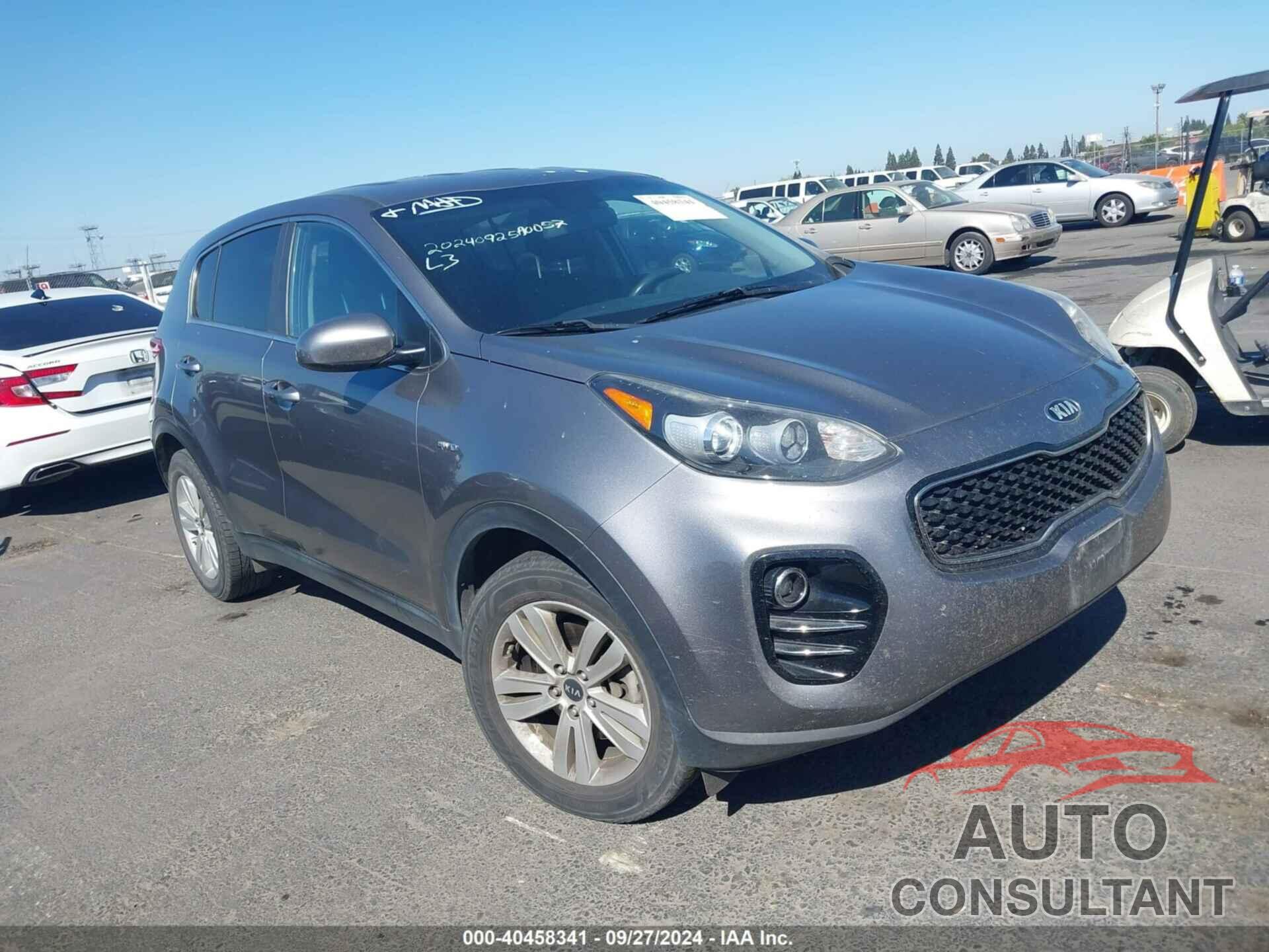 KIA SPORTAGE 2017 - KNDPMCAC3H7198461