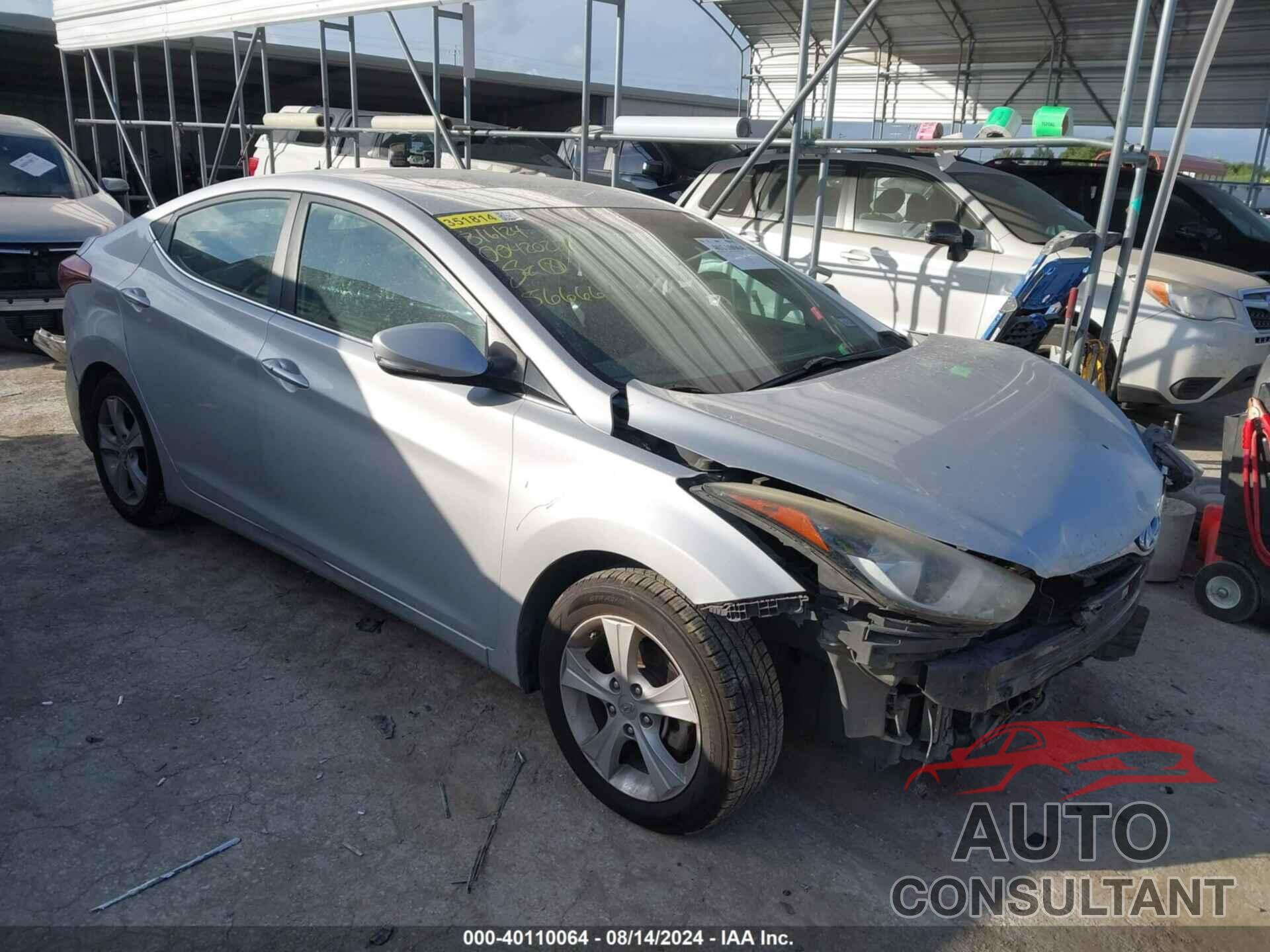 HYUNDAI ELANTRA 2016 - KMHDH4AE3GU566664