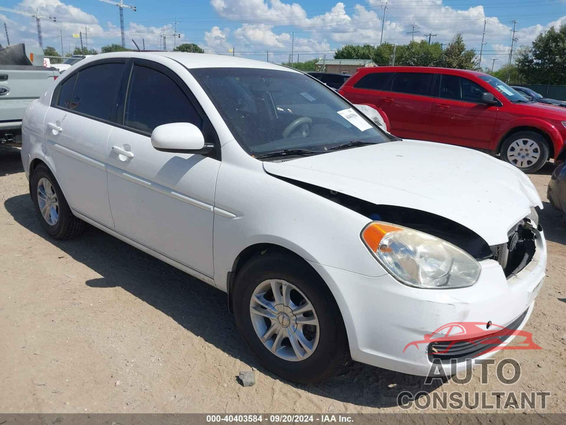HYUNDAI ACCENT 2010 - KMHCN4AC1AU515898