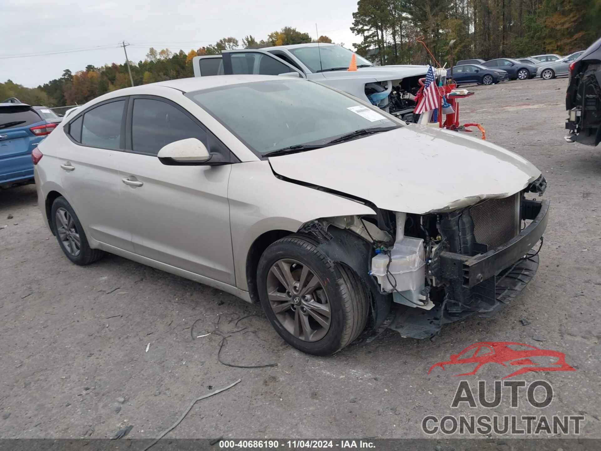 HYUNDAI ELANTRA 2017 - KMHD84LF0HU209515