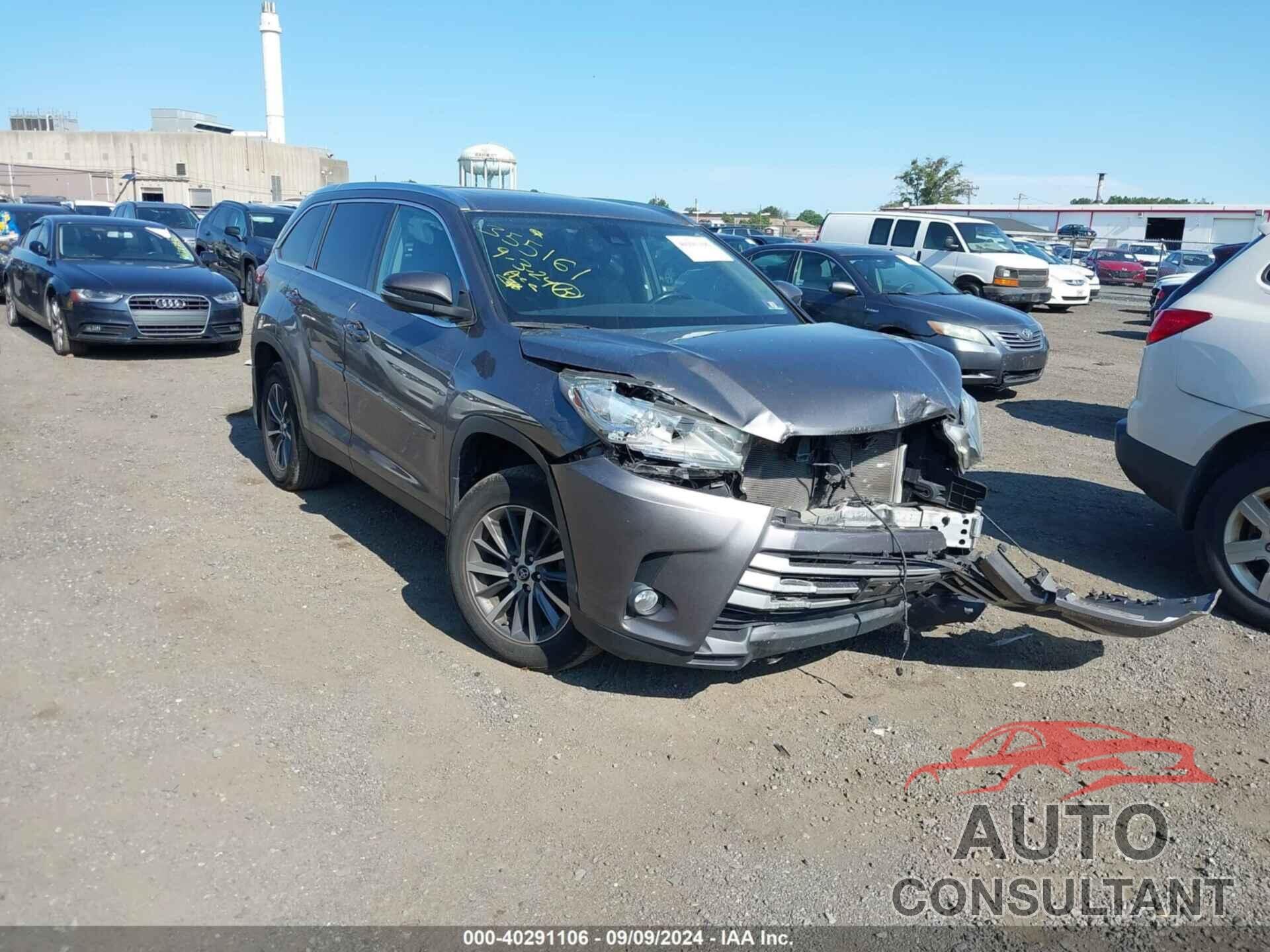 TOYOTA HIGHLANDER 2019 - 5TDJZRFH7KS586742