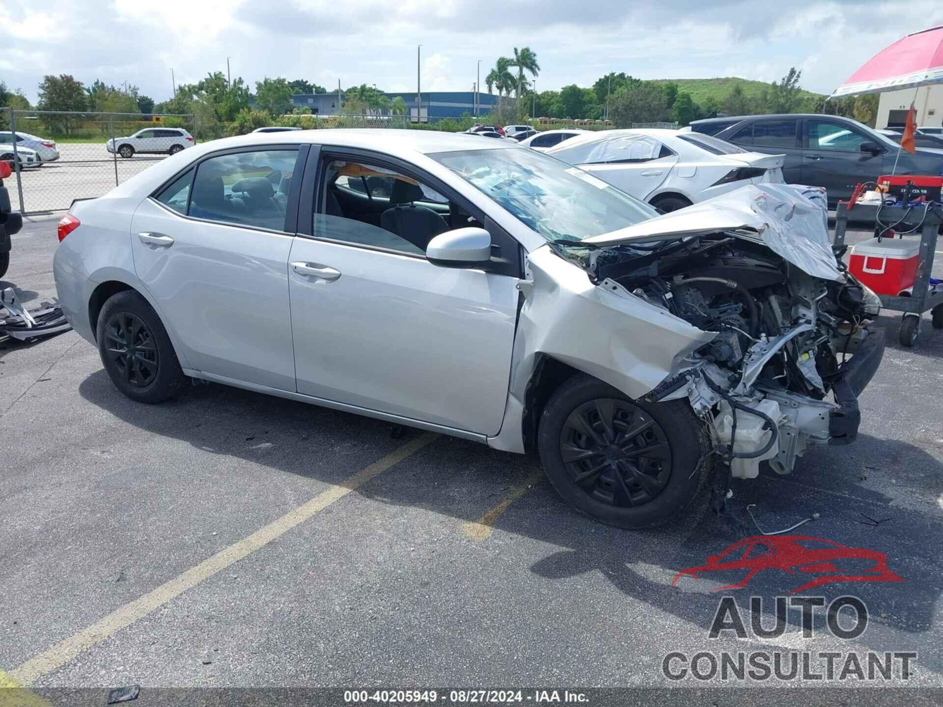 TOYOTA COROLLA 2019 - 2T1BURHE0KC183376