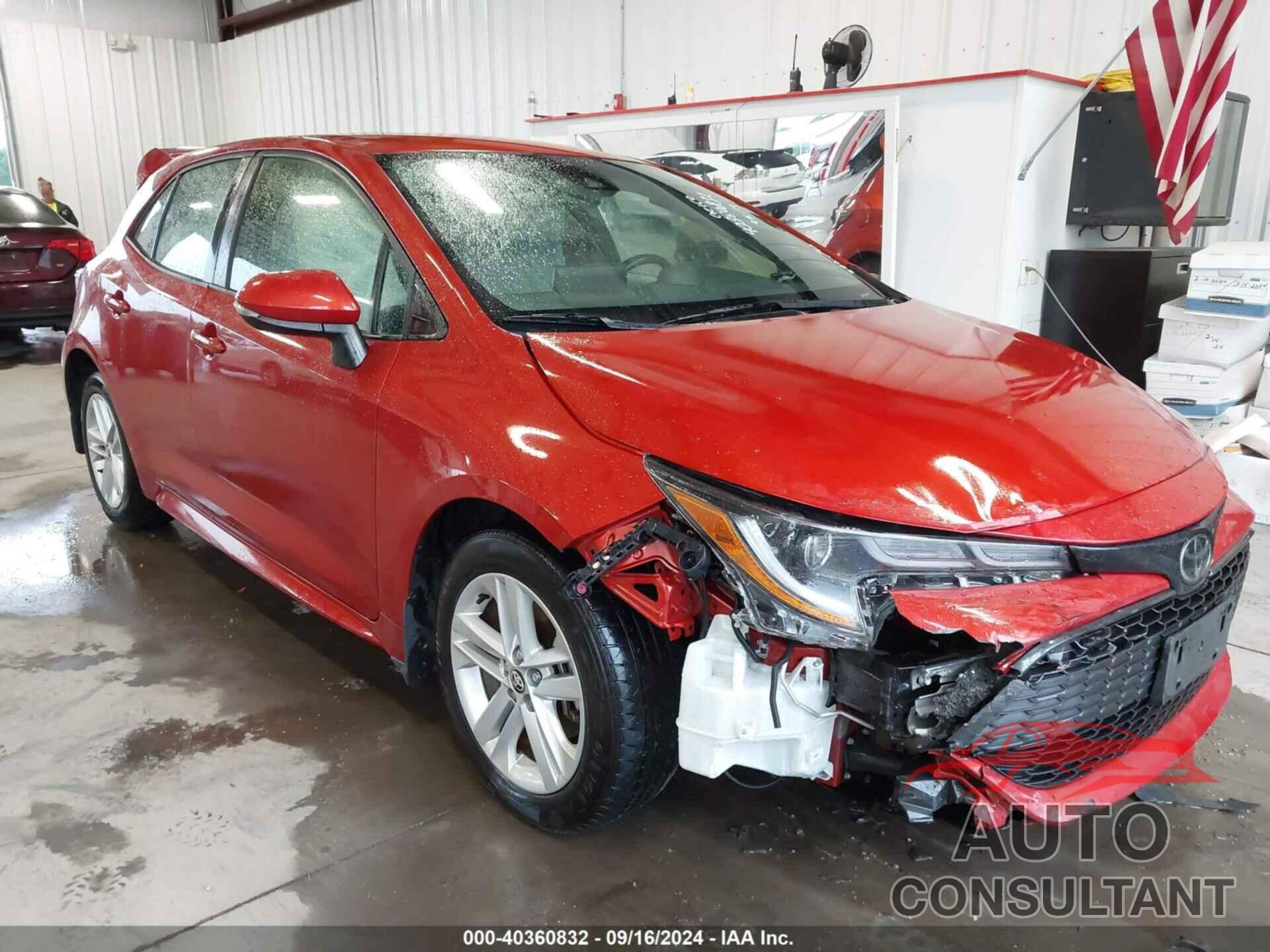 TOYOTA COROLLA 2019 - JTNK4RBE0K3063221