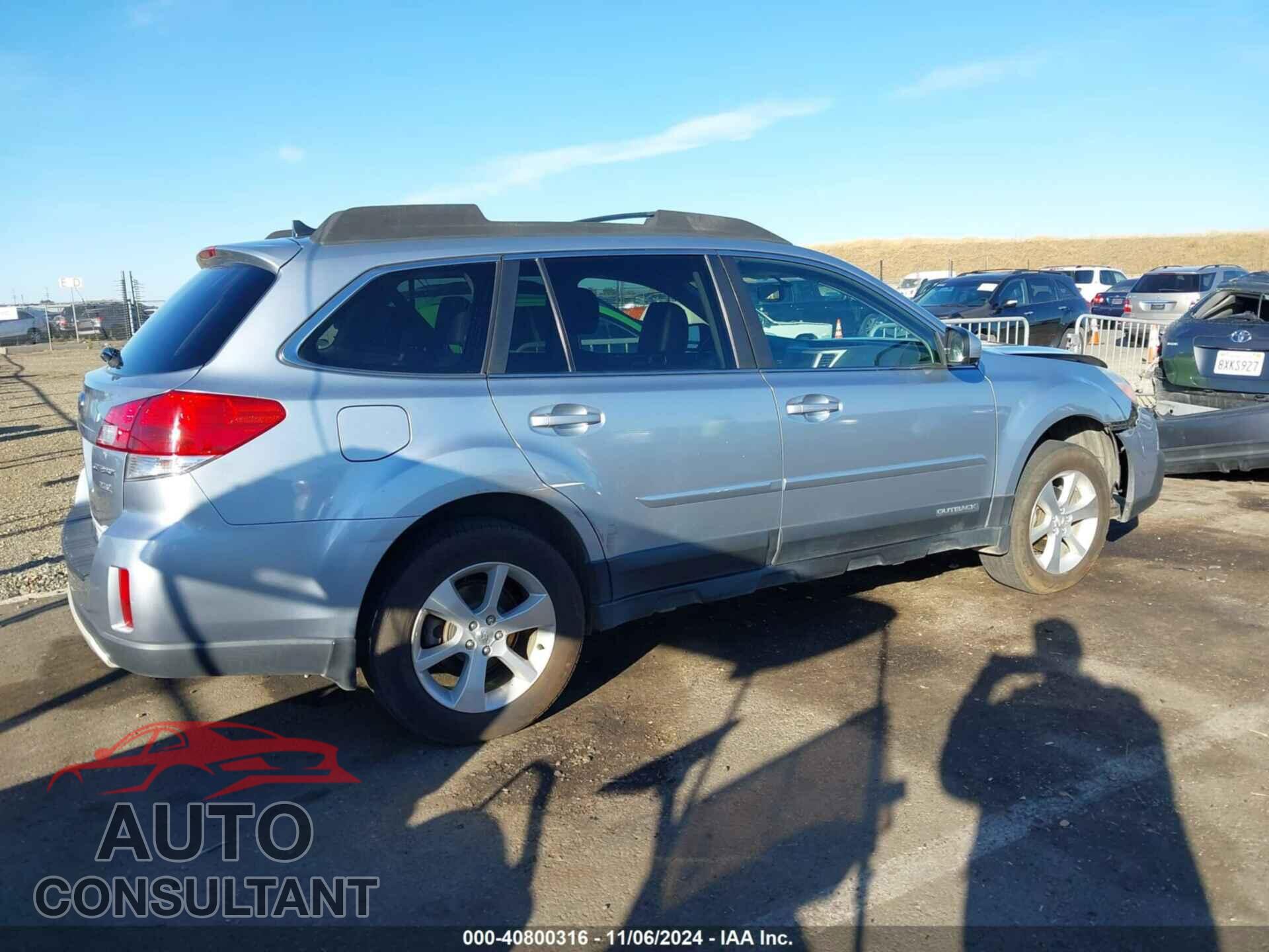 SUBARU OUTBACK 2013 - 4S4BRBLC5D3246834