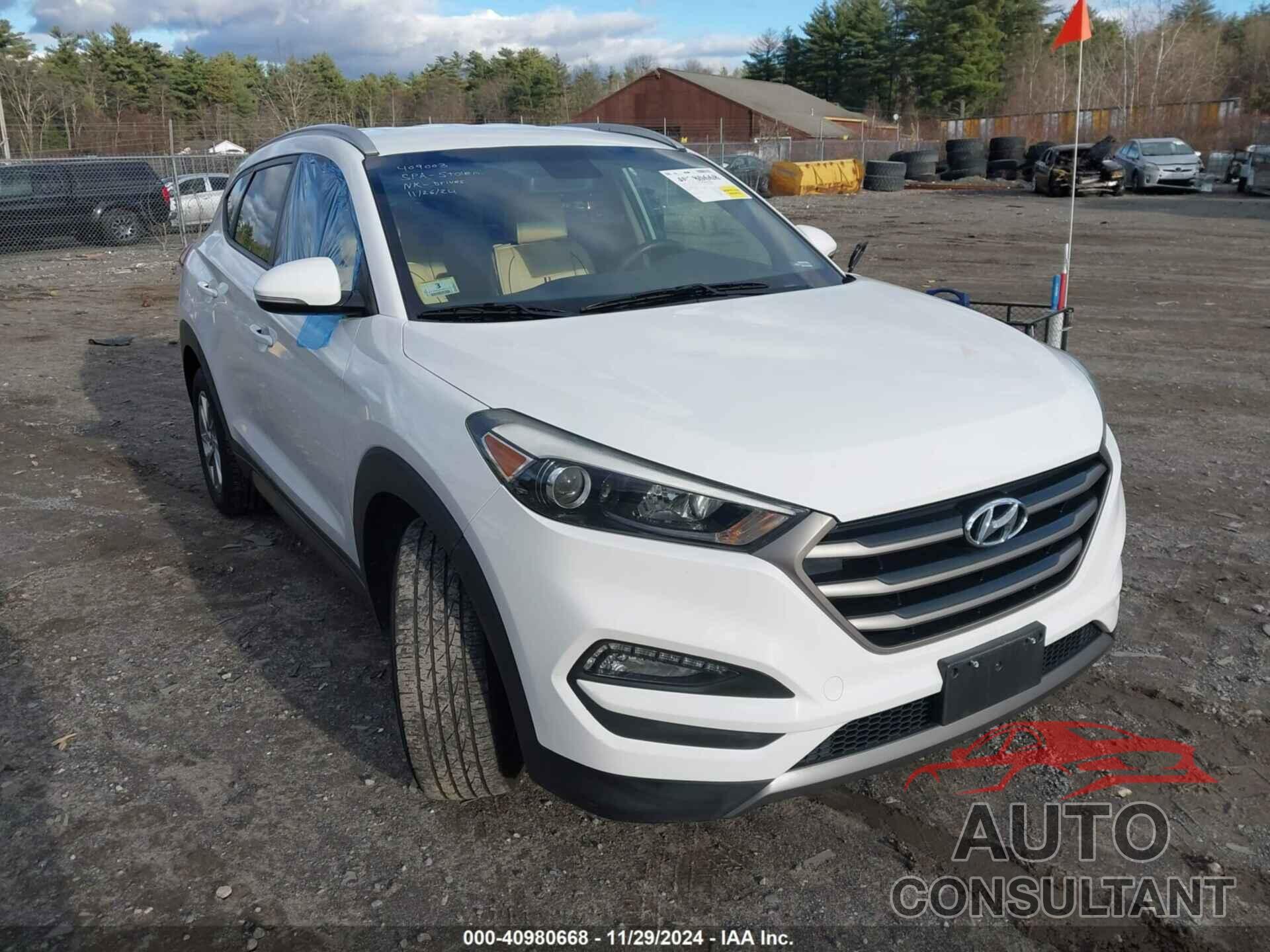 HYUNDAI TUCSON 2016 - KM8J3CA27GU123600