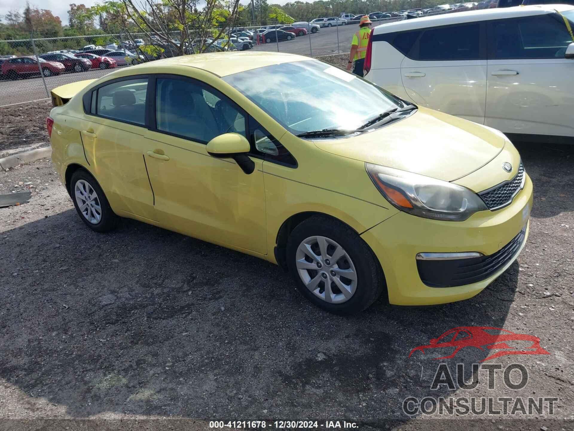 KIA RIO 2016 - KNADM4A36G6665544