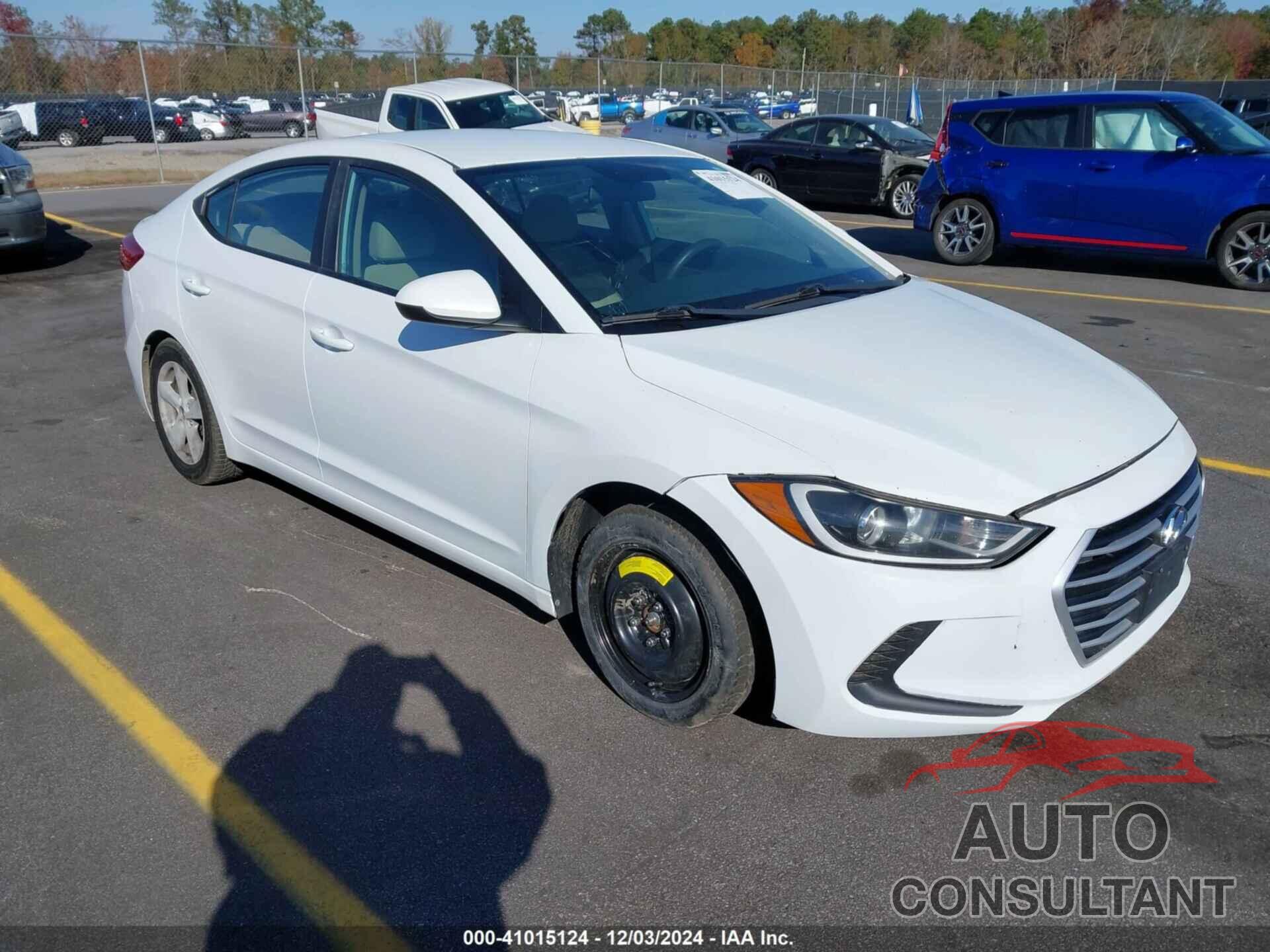 HYUNDAI ELANTRA 2017 - 5NPD84LF9HH136532