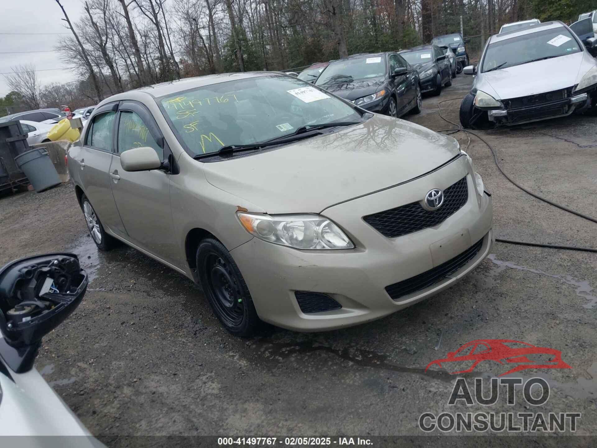 TOYOTA COROLLA 2009 - 2T1BU40E39C177595