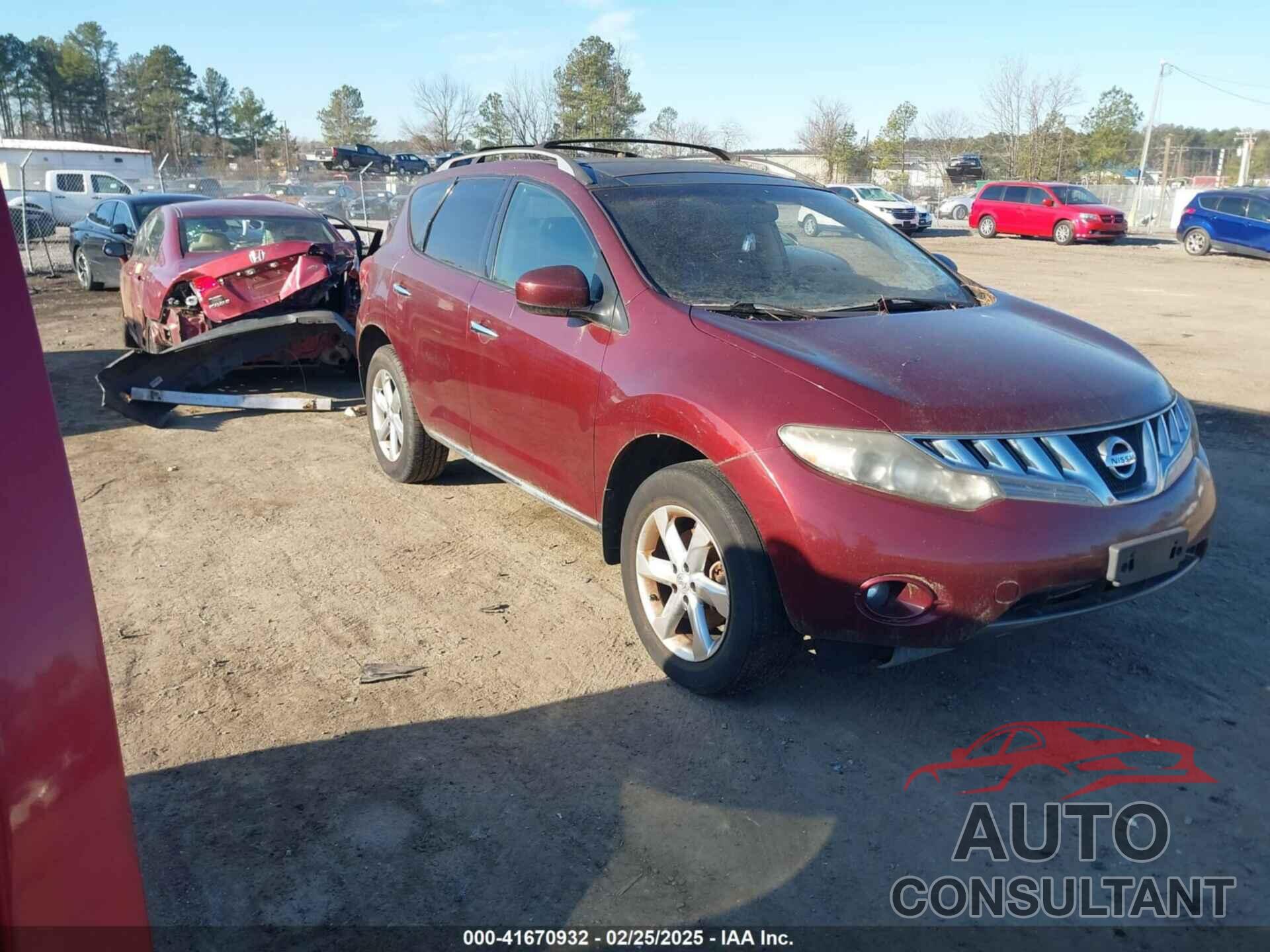 NISSAN MURANO 2010 - JN8AZ1MW3AW124863