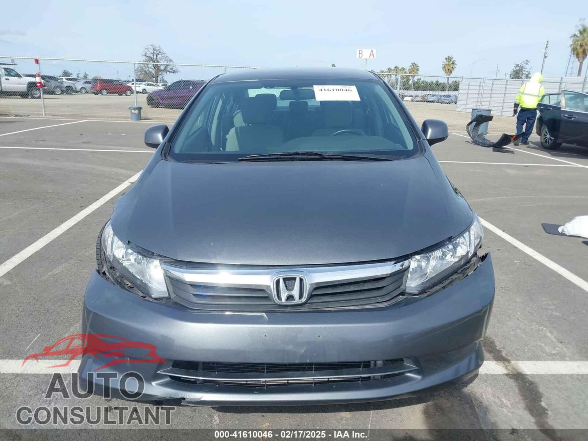 HONDA CIVIC 2012 - 19XFB2F57CE389041