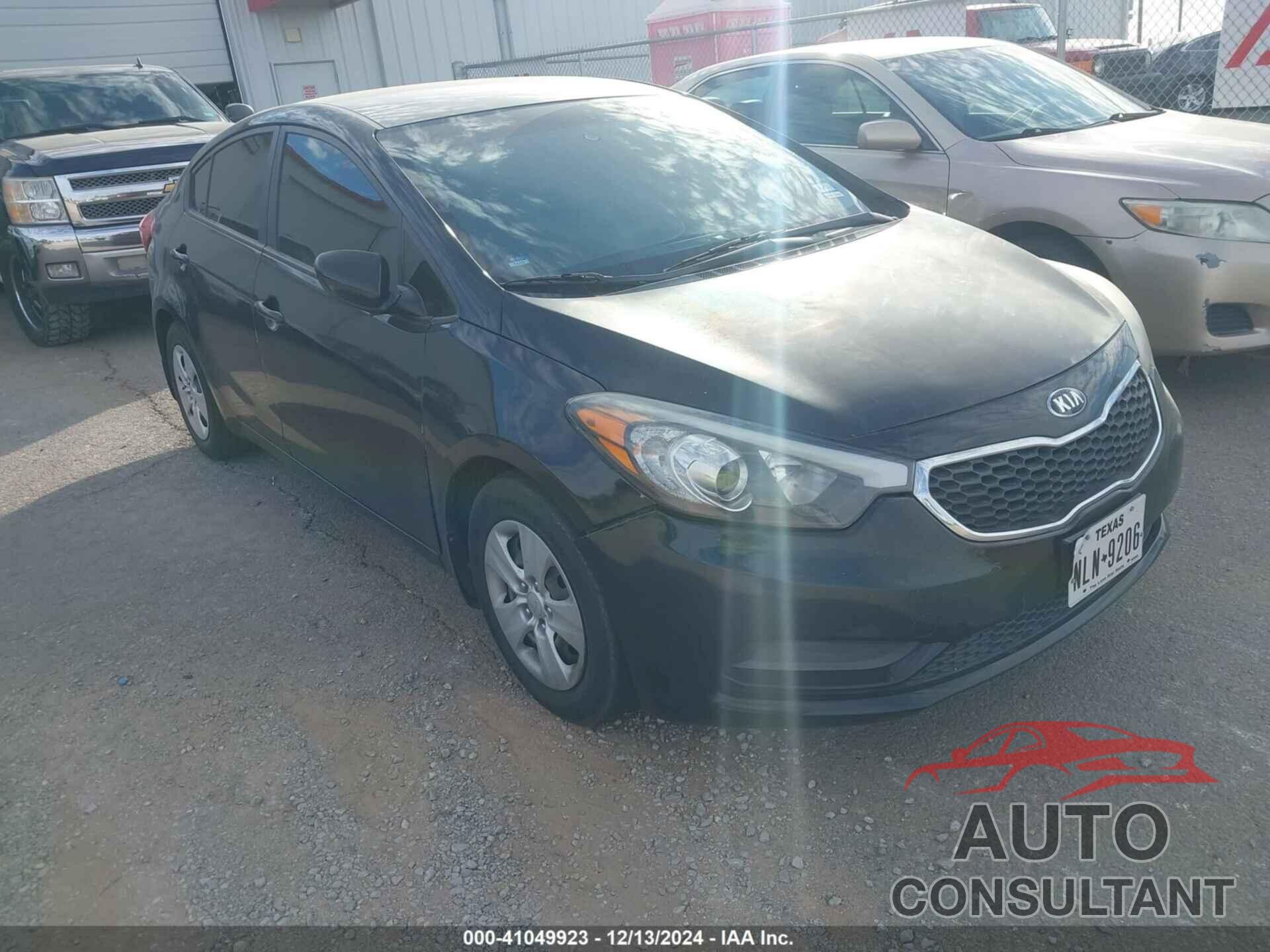 KIA FORTE 2016 - KNAFK4A63G5562998