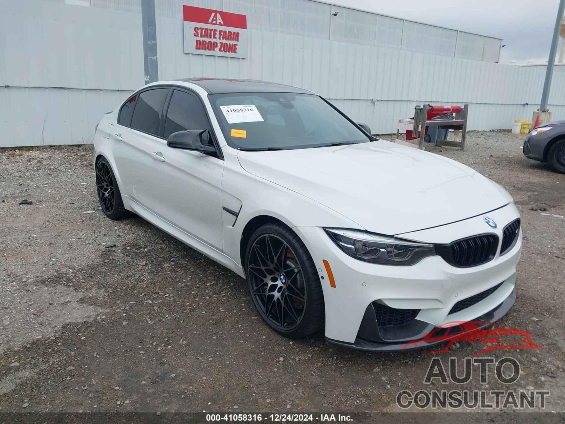 BMW M3 2018 - WBS8M9C58J5J78903